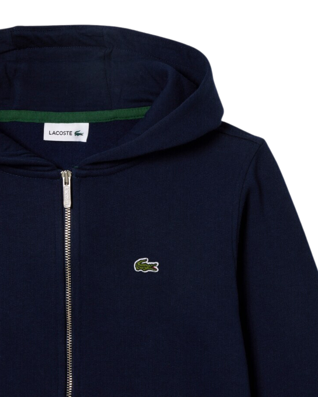 Lacoste Børne Kangaroo Pocket Sweatshirt med hætte og lynlås