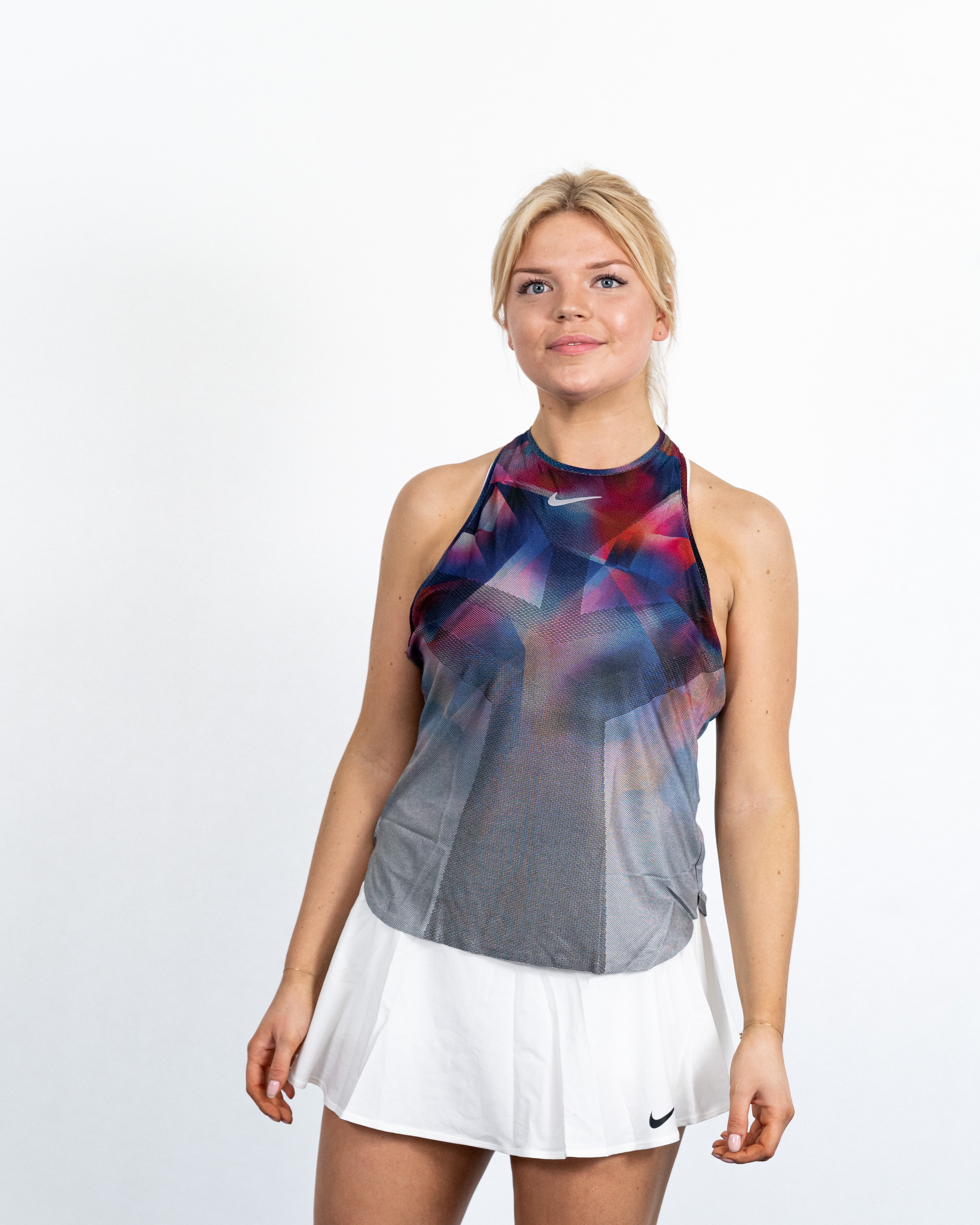 Lilla Nike Kvinde Court Dry Slam Tank Tennis Top