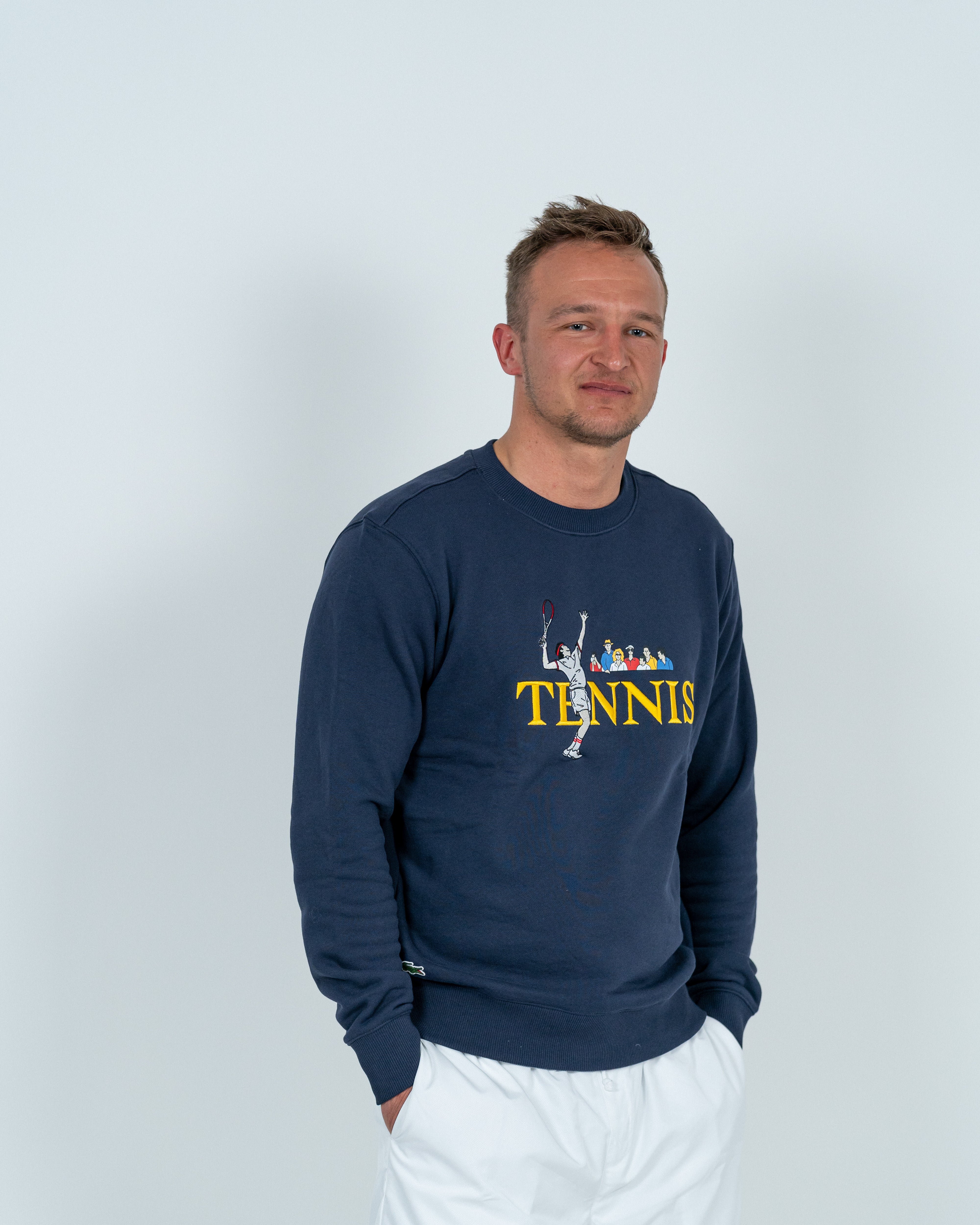 Lacoste Sweatshirt "Tennis" Marineblå