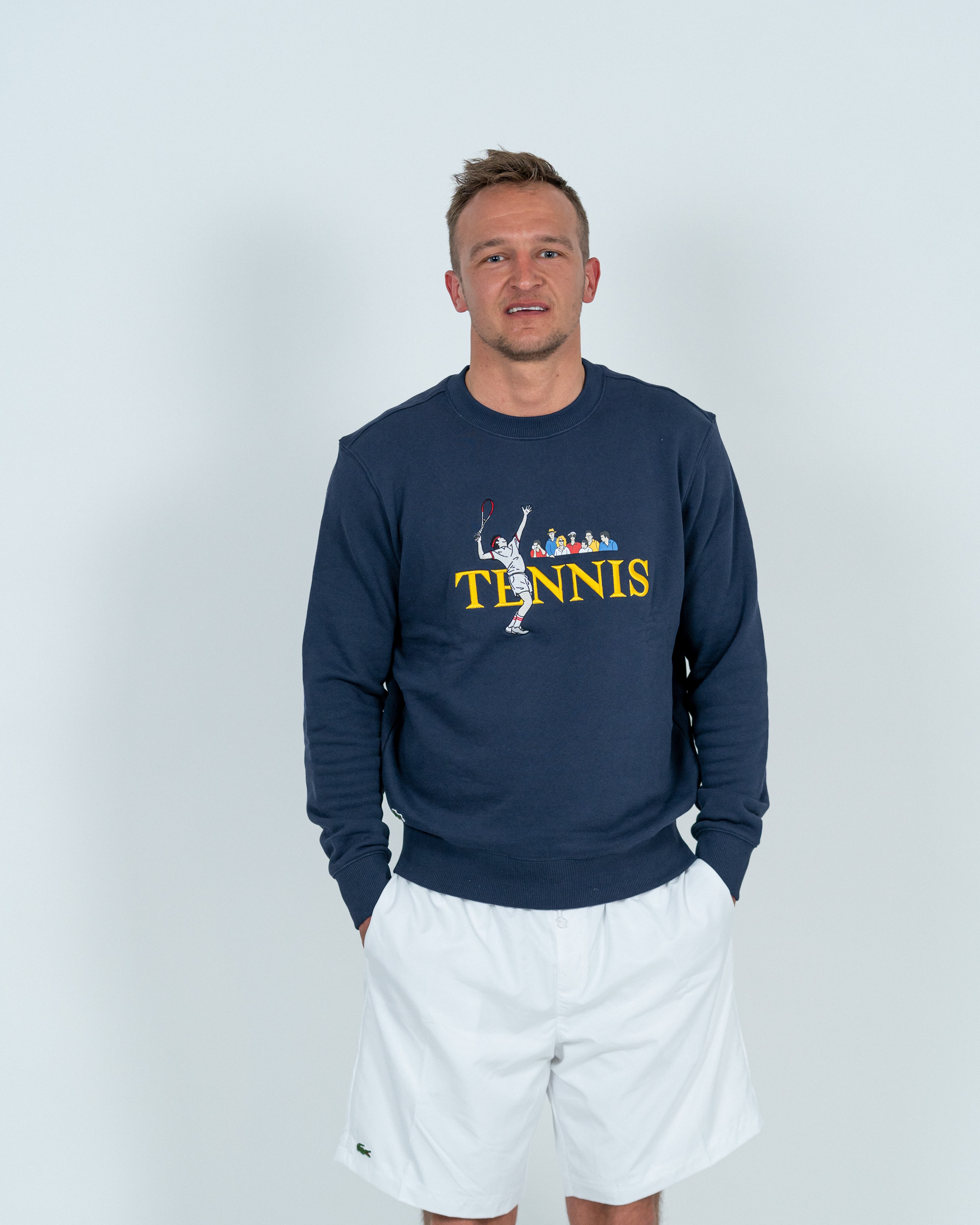 Lacoste Sweatshirt "Tennis" Marineblå