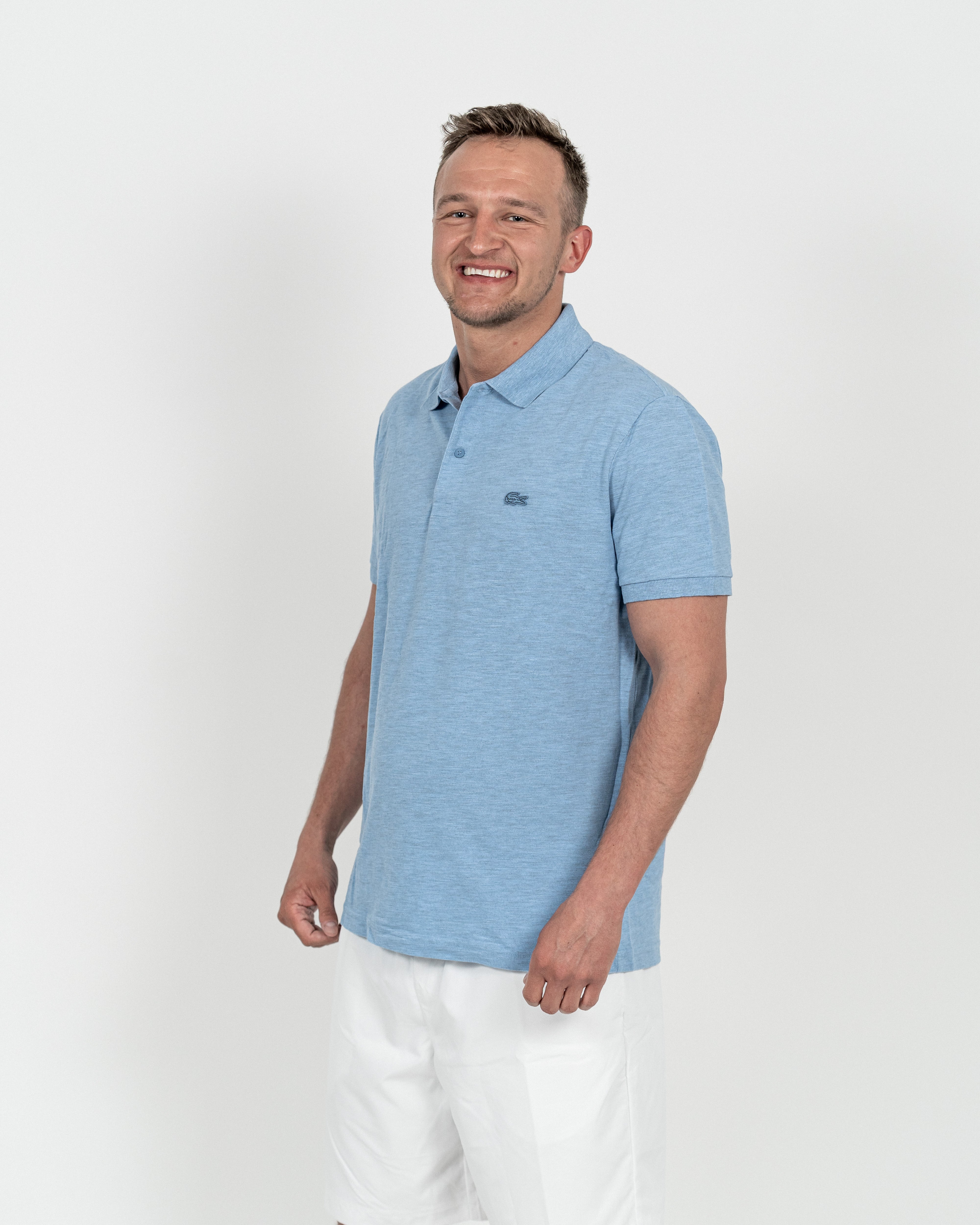 Lacoste Herre Polo Støvet blå