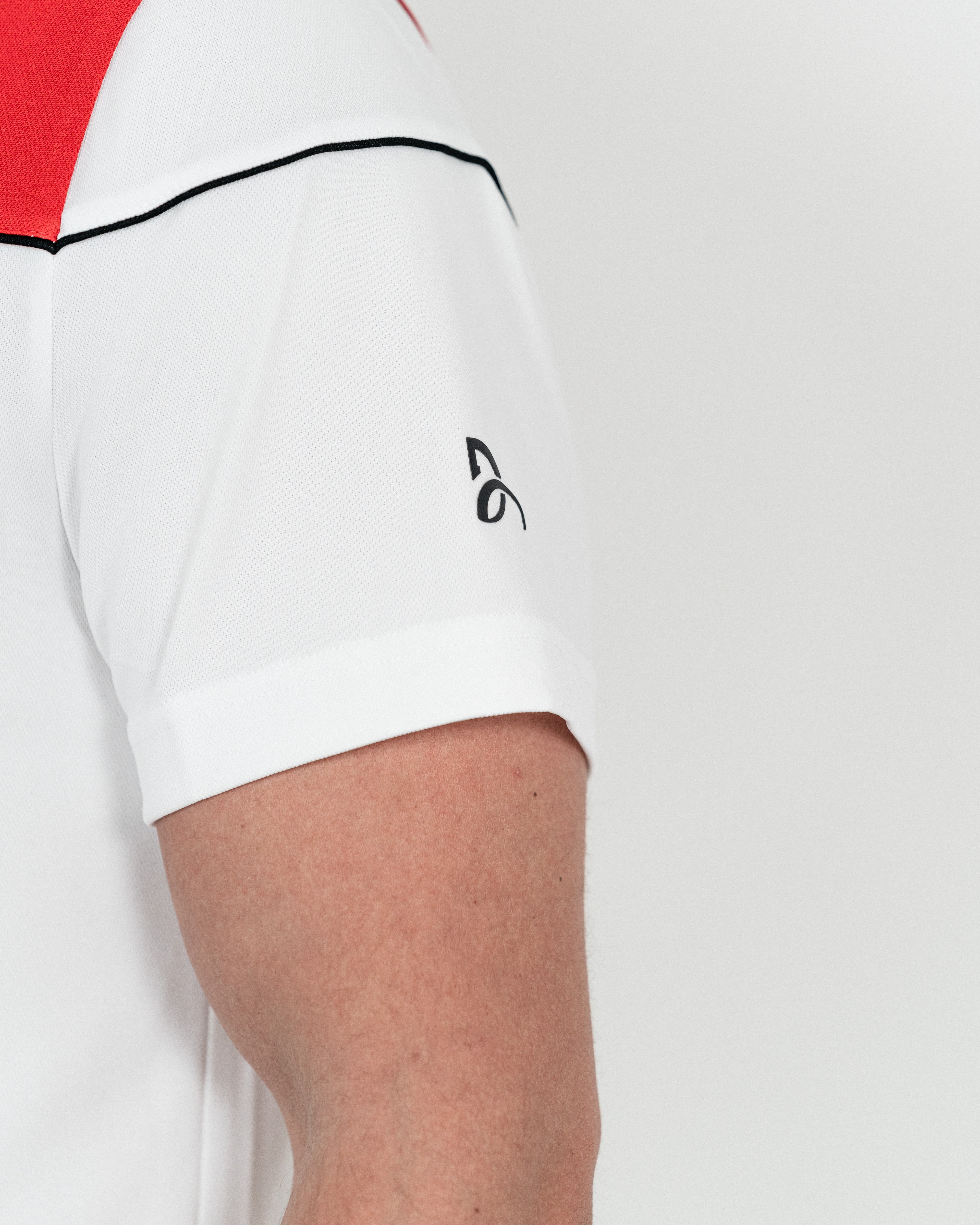 Lacoste Novak Djokovic Tennis Polo Hvid/Rød