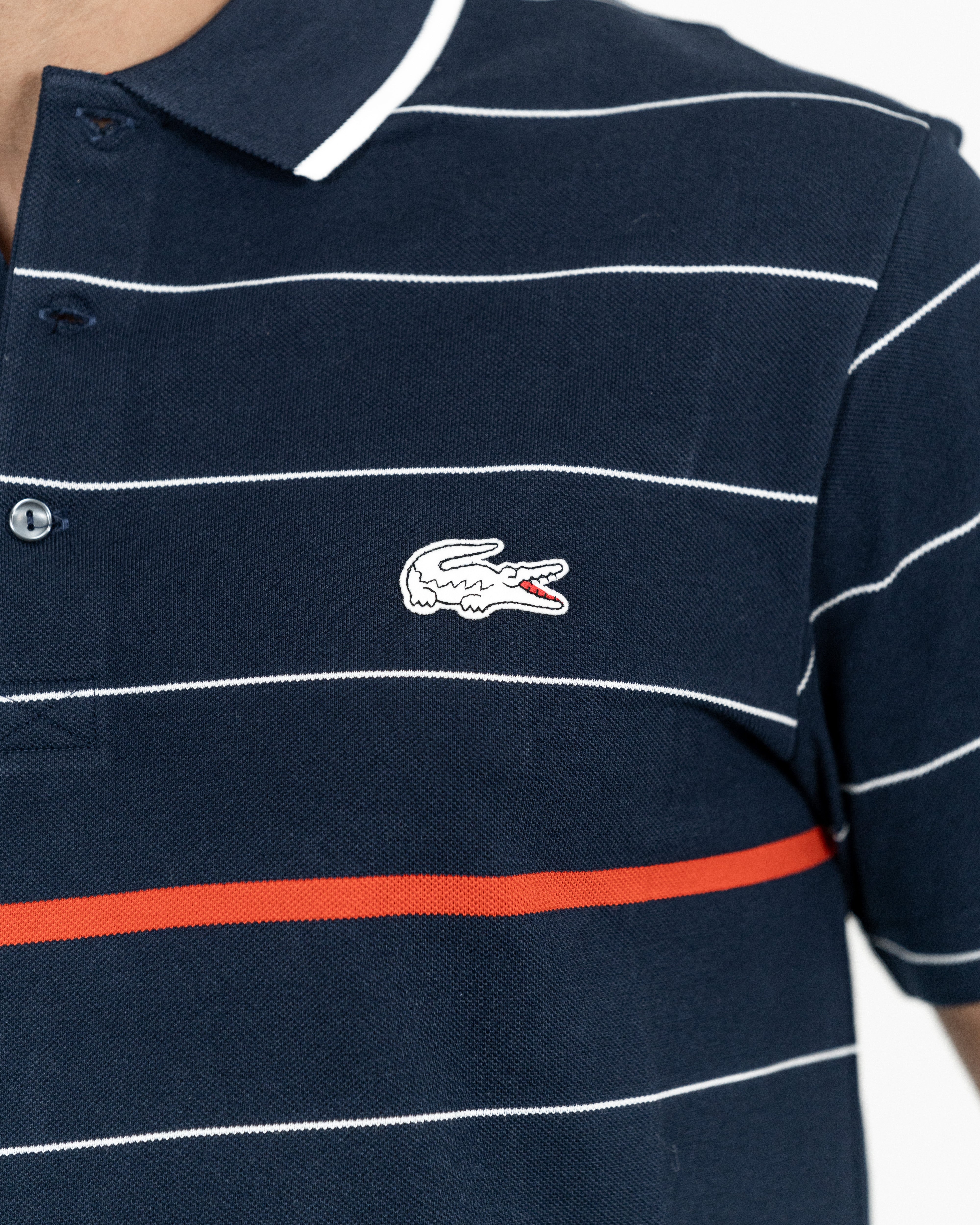 Lacoste Herre Marineblå Roland Garros Polo