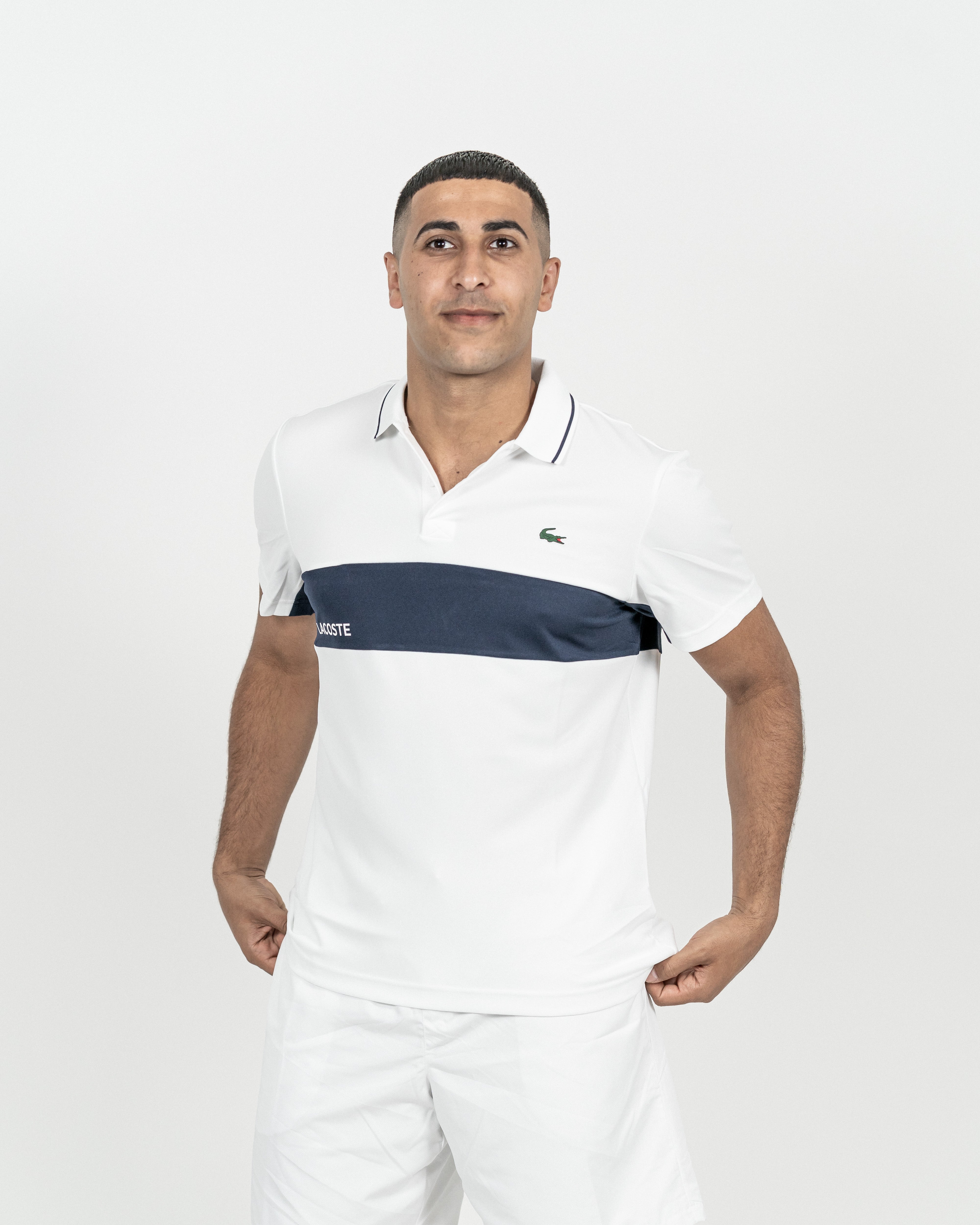 Lacoste Herre Polo Hvid/Navy