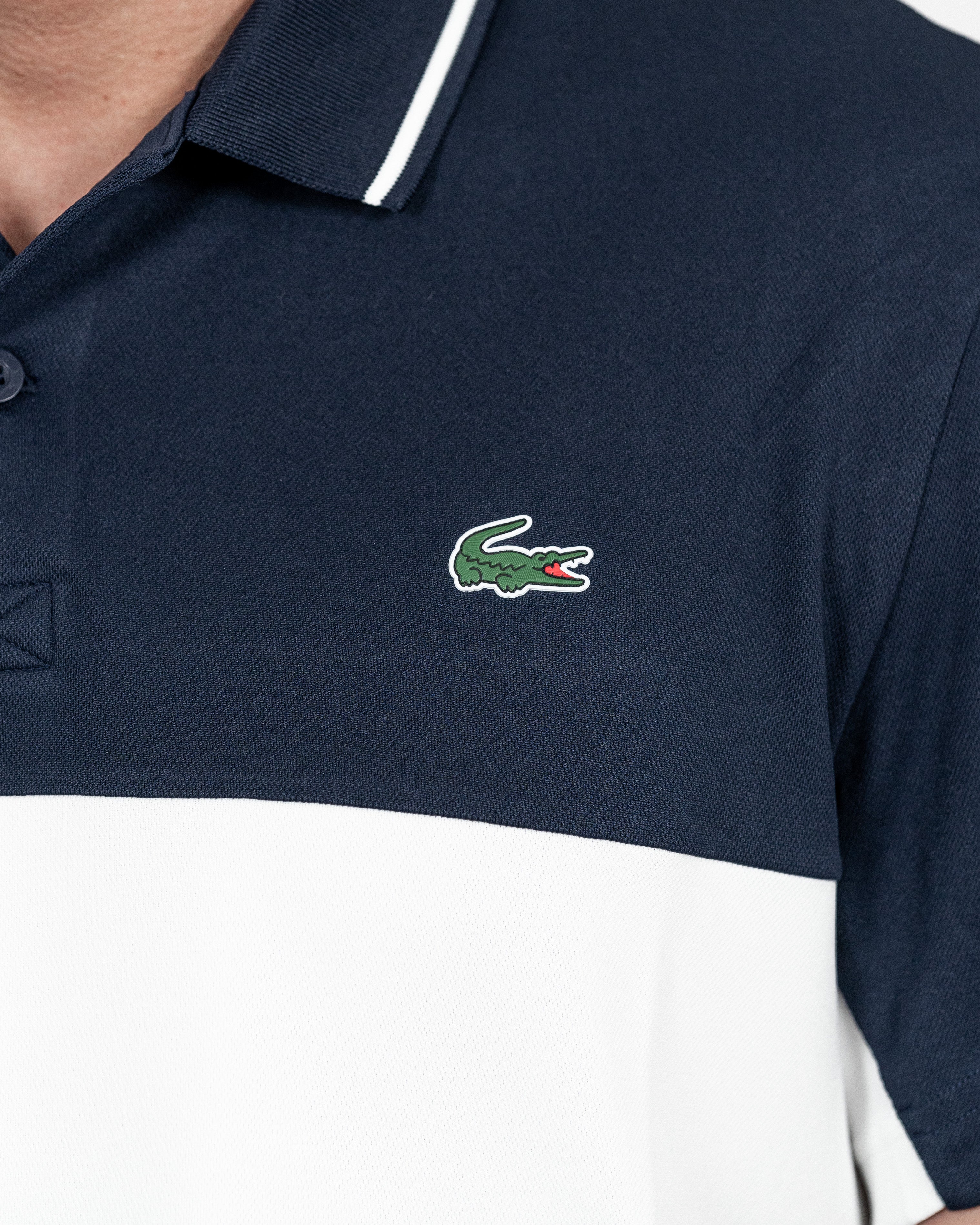 Lacoste Herre Polo Navy/Hvid