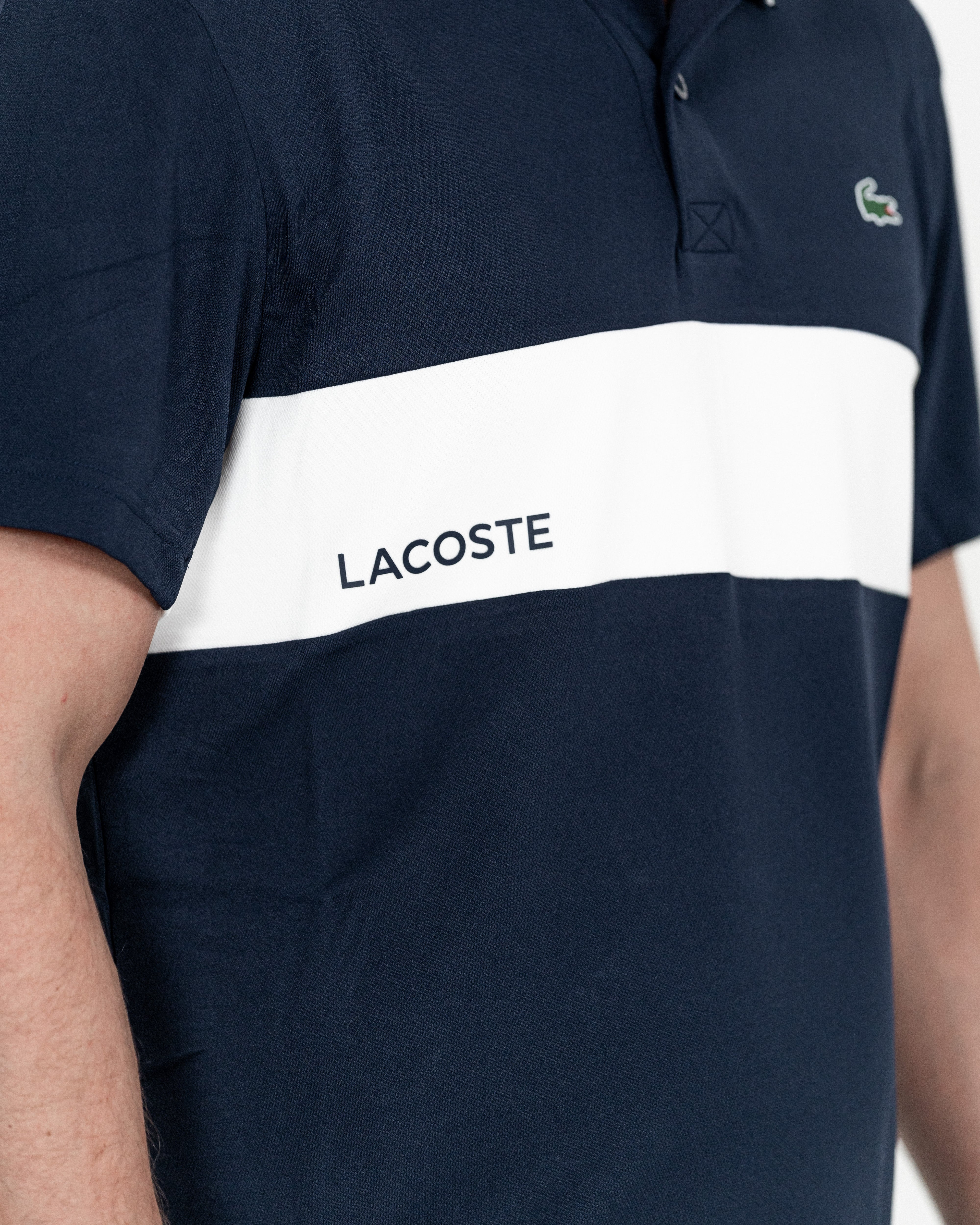 Lacoste Herre Polo Navy/Hvid