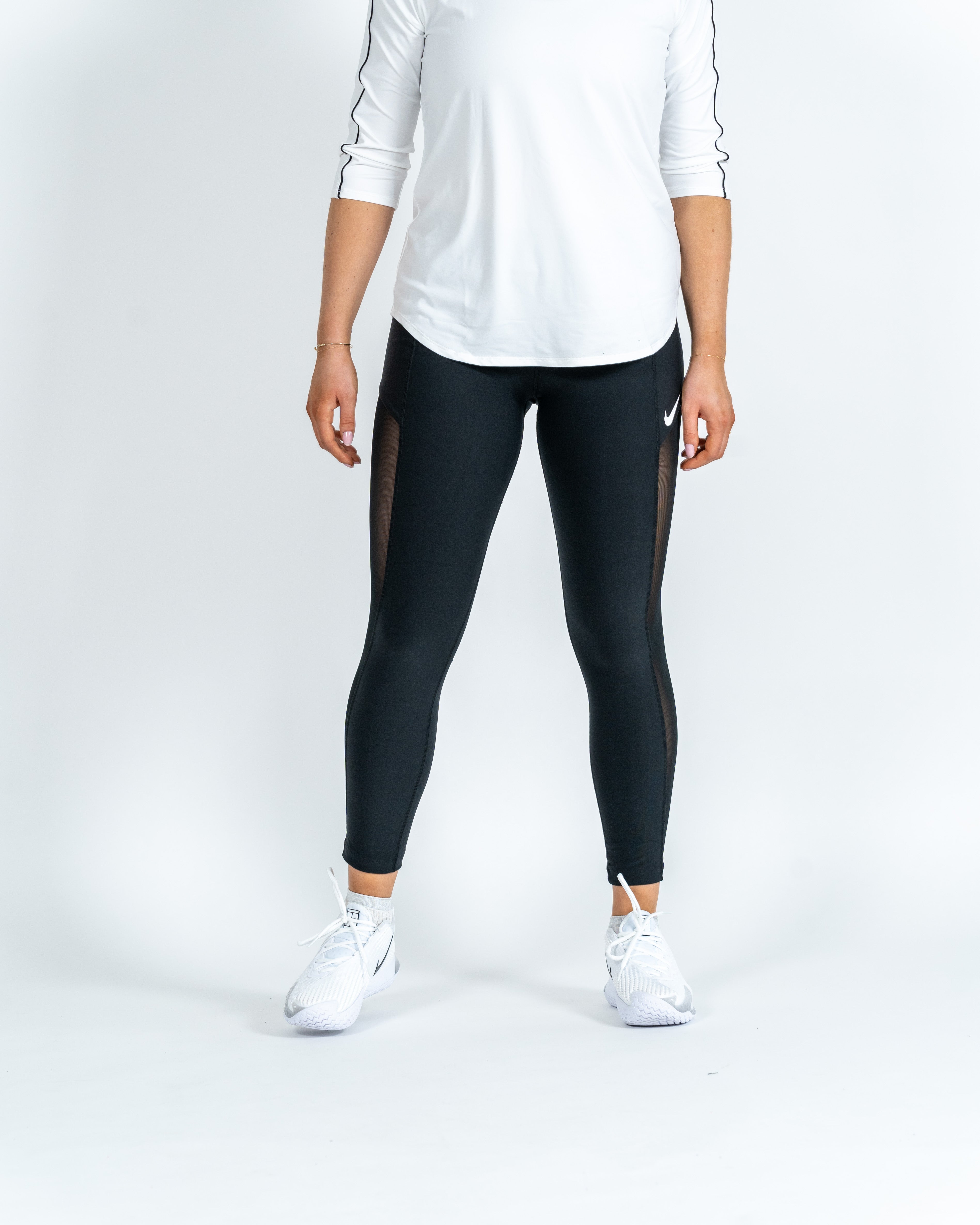 Nike Kvinde Power Lang Tight Sort