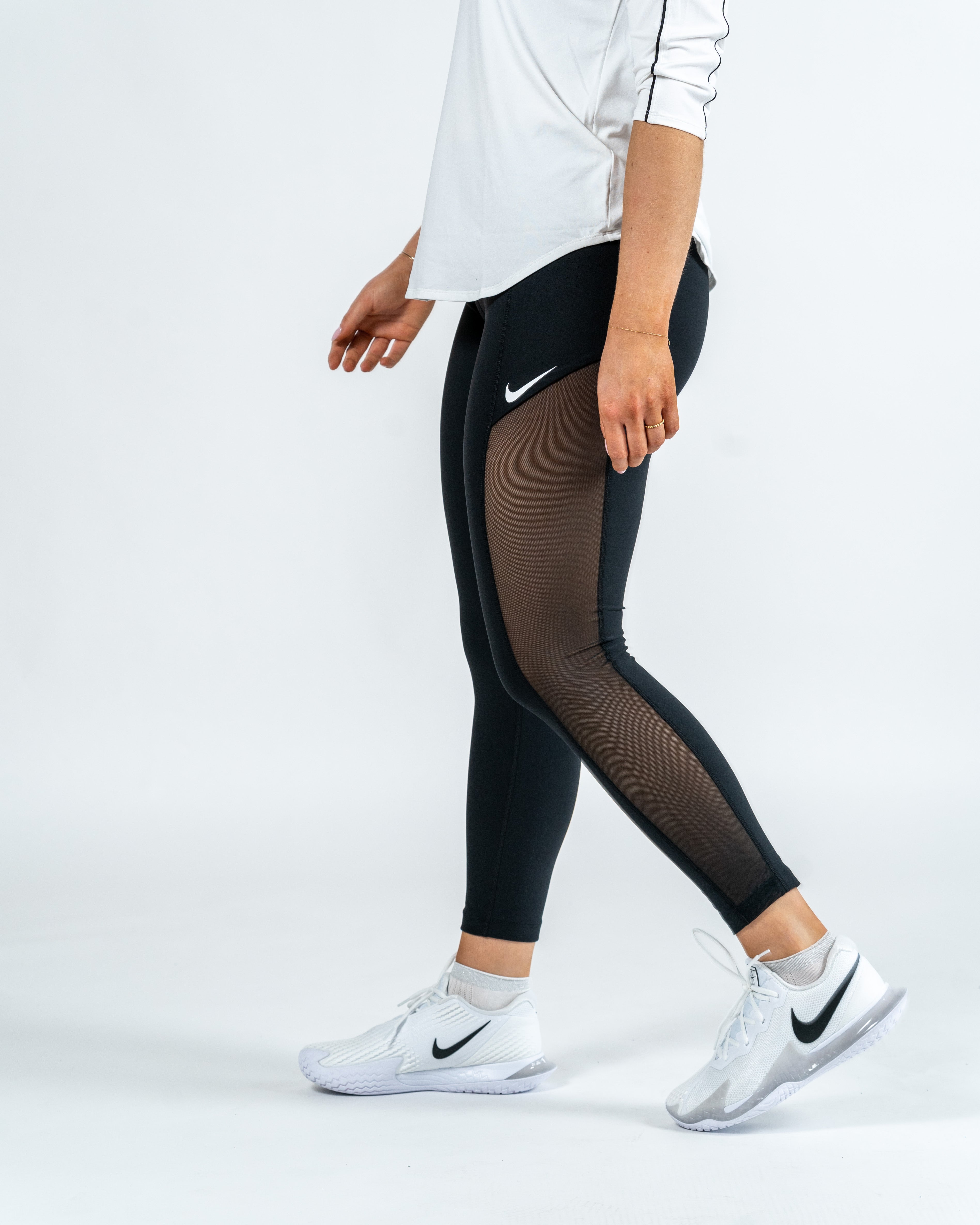 Nike Kvinde Power Lang Tight Sort