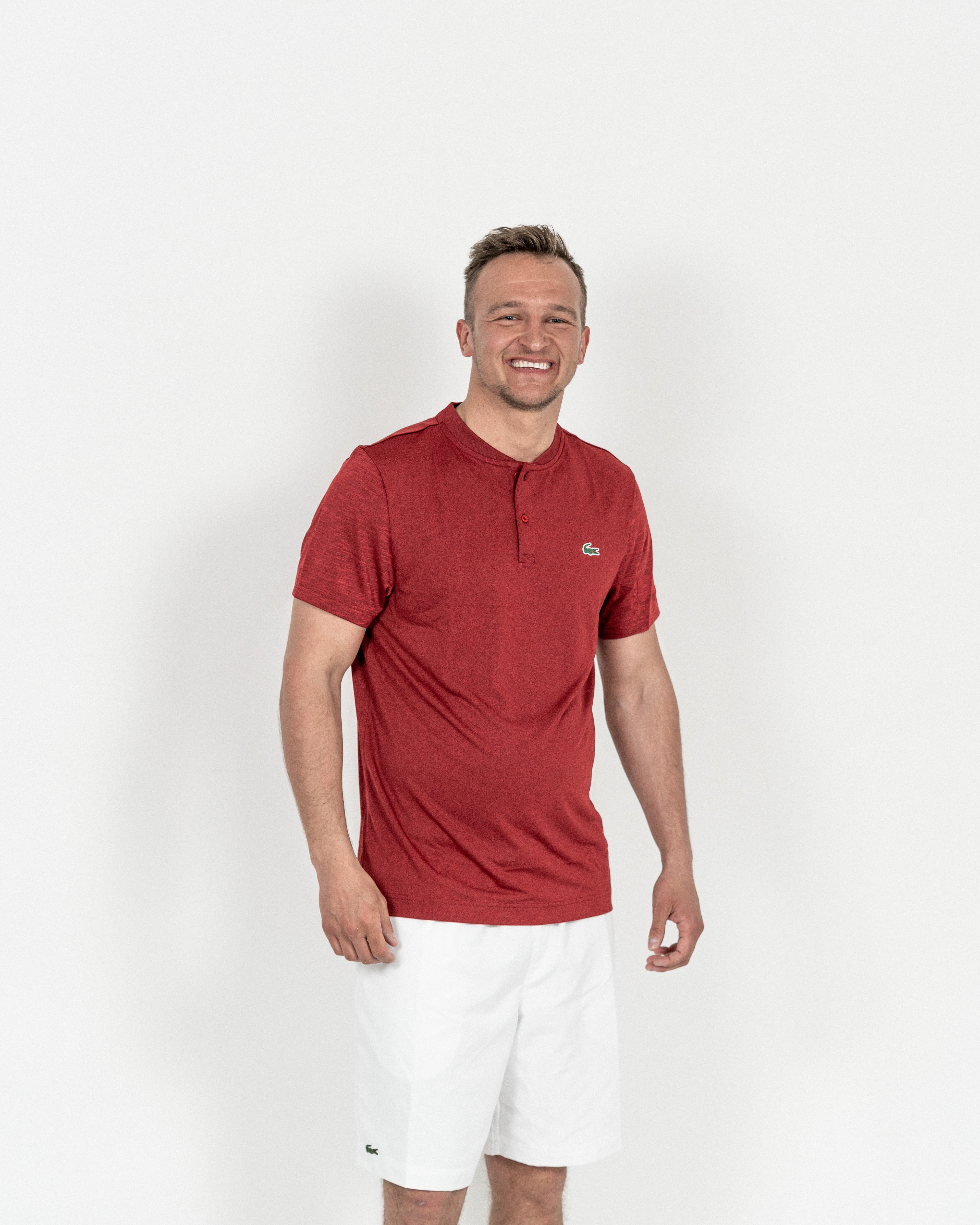 Lacoste Novak Djokovic Tennis T-shirt Rød