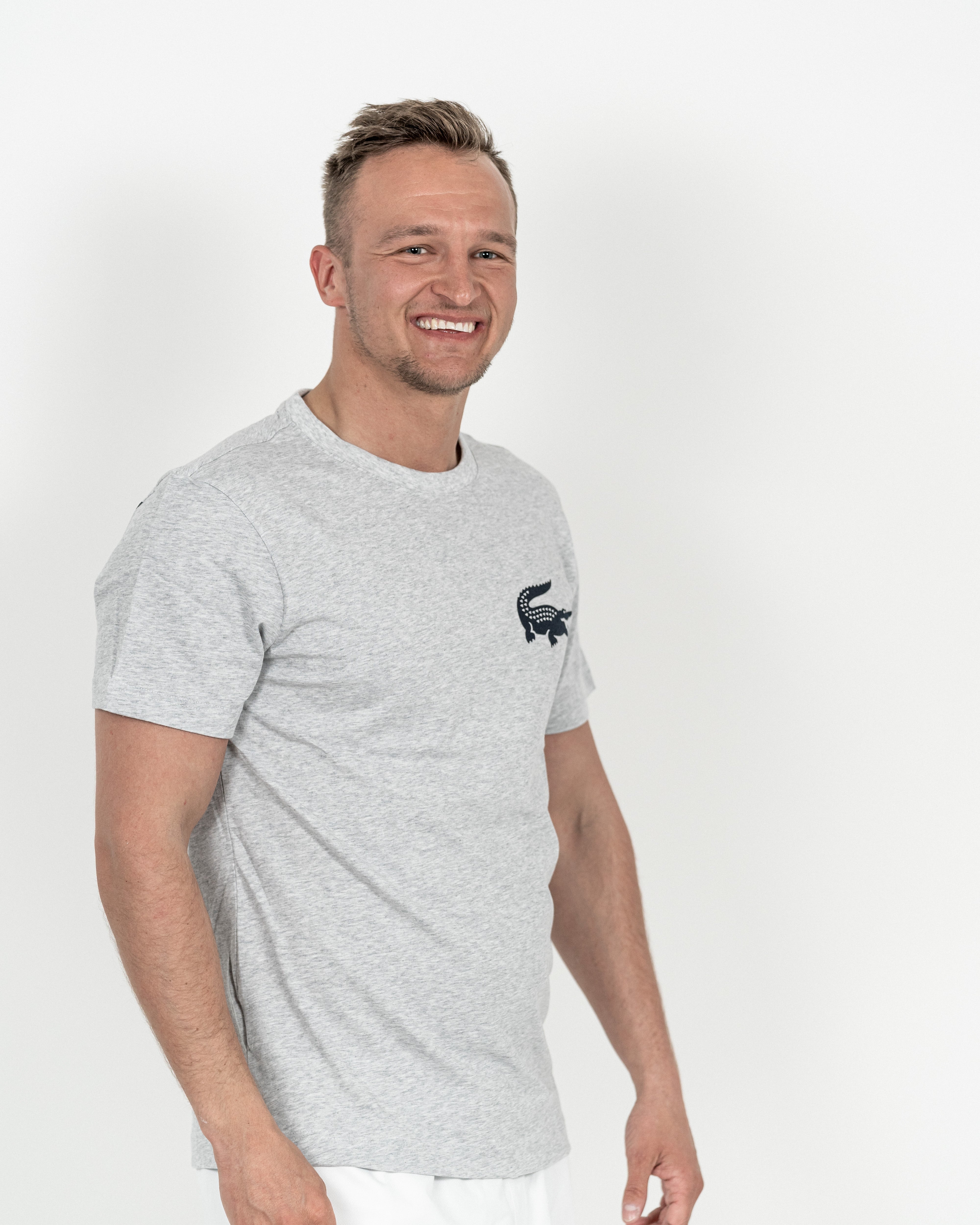 Lacoste Herre T-shirt Grå