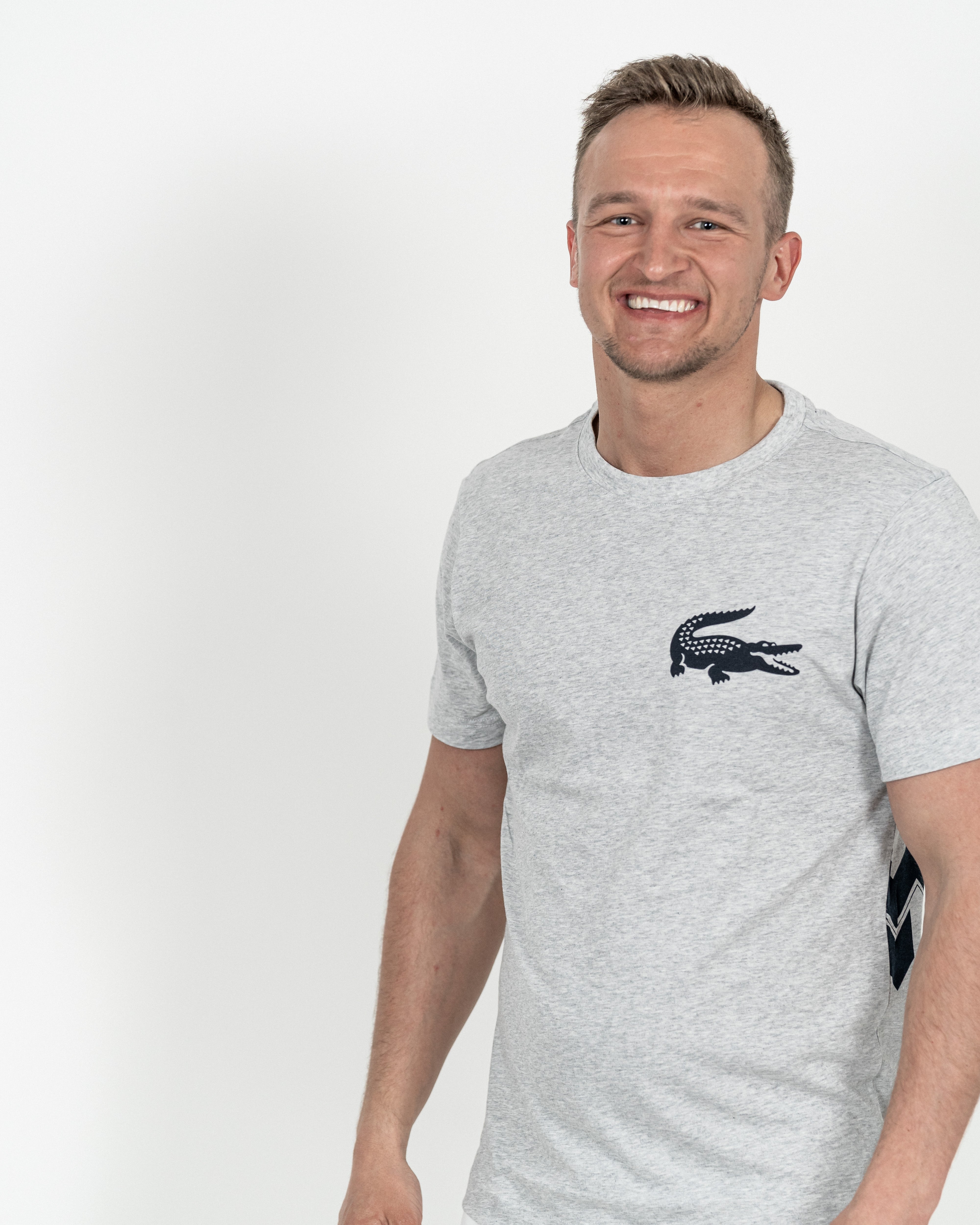 Lacoste Herre T-shirt Grå