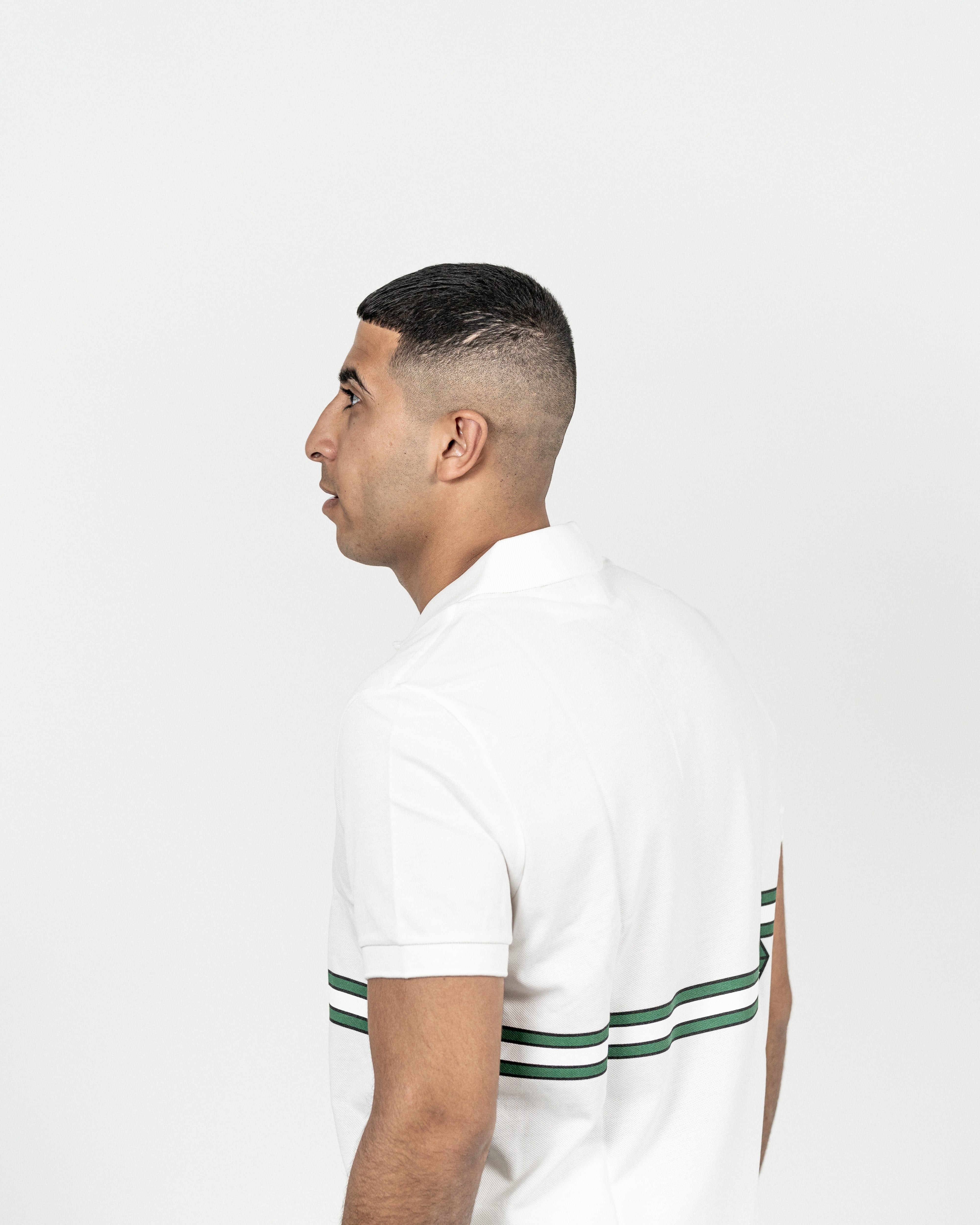 Lacoste Herre Polo Hvid m/Grøn