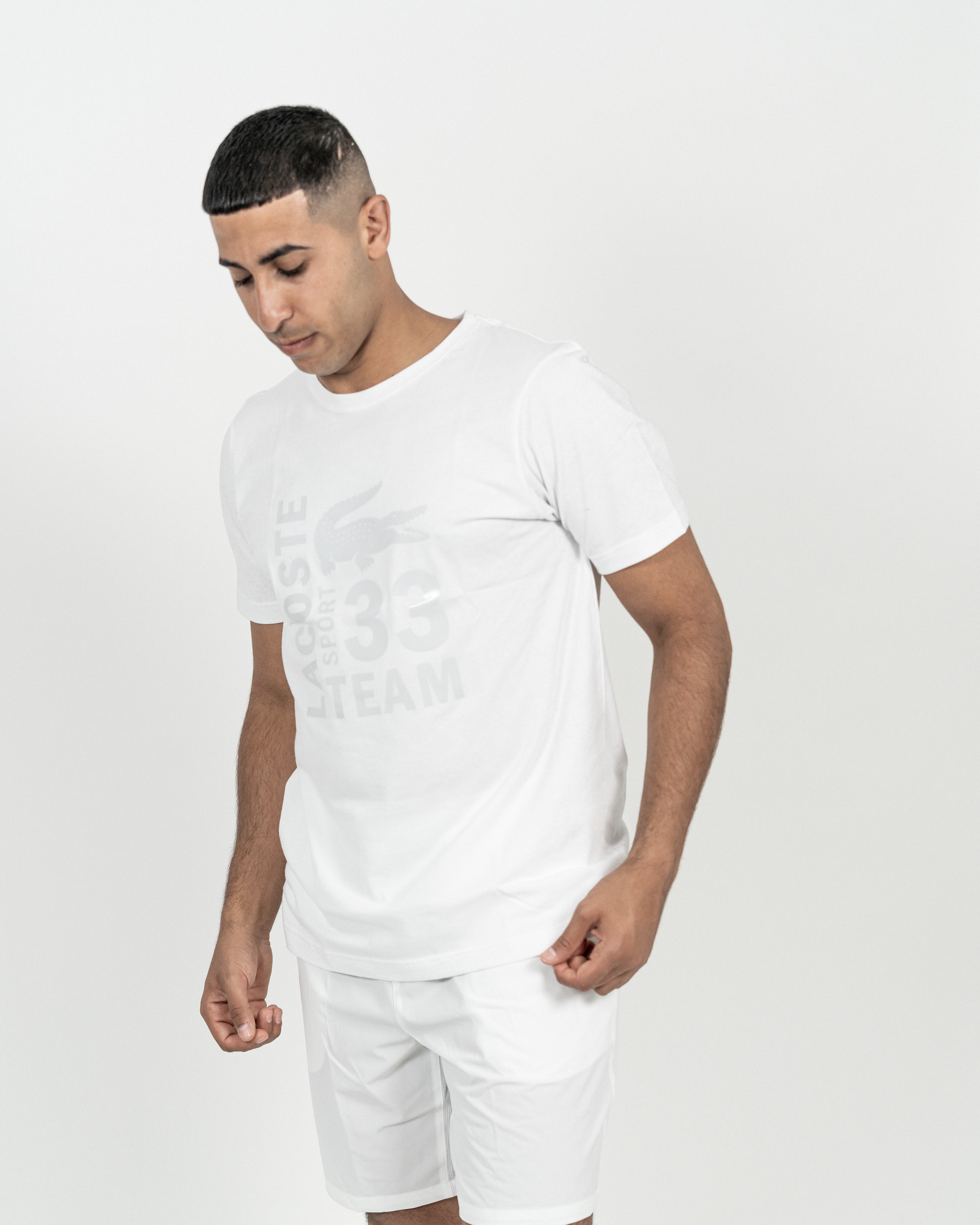 Lacoste Herre Logo T-shirt Hvid