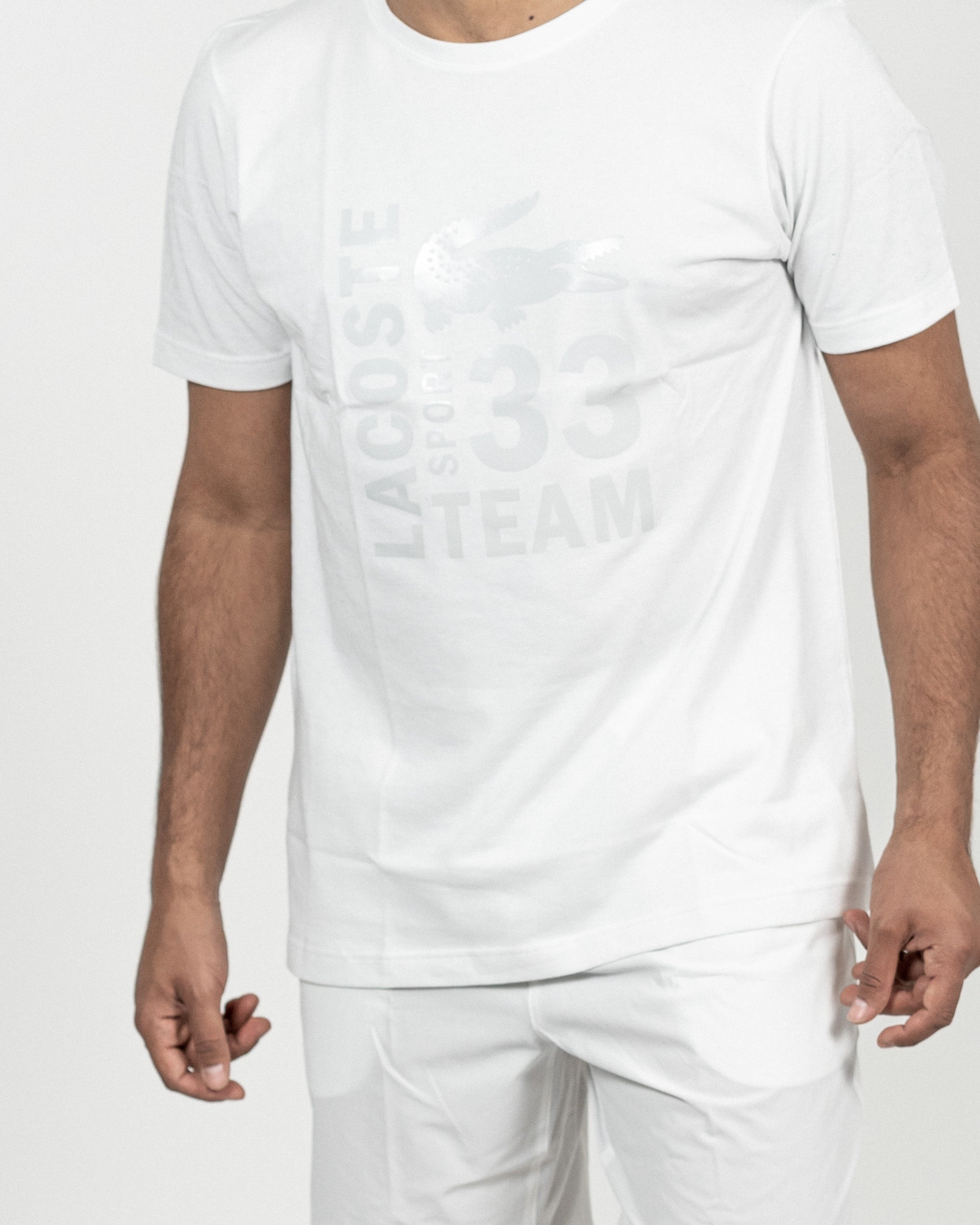 Lacoste Herre Logo T-shirt Hvid