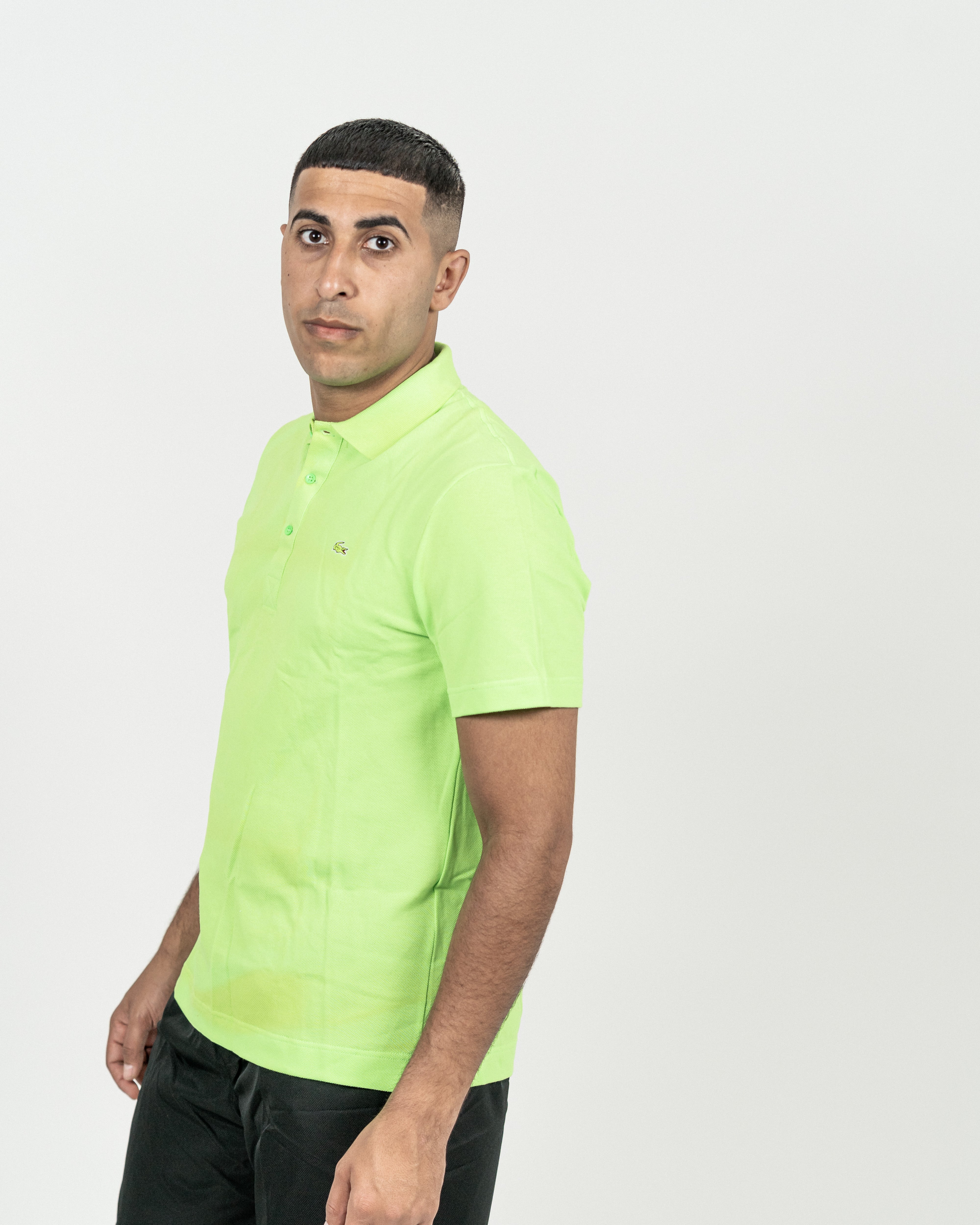 Lacoste Herre Stretch Polo Neon Grøn
