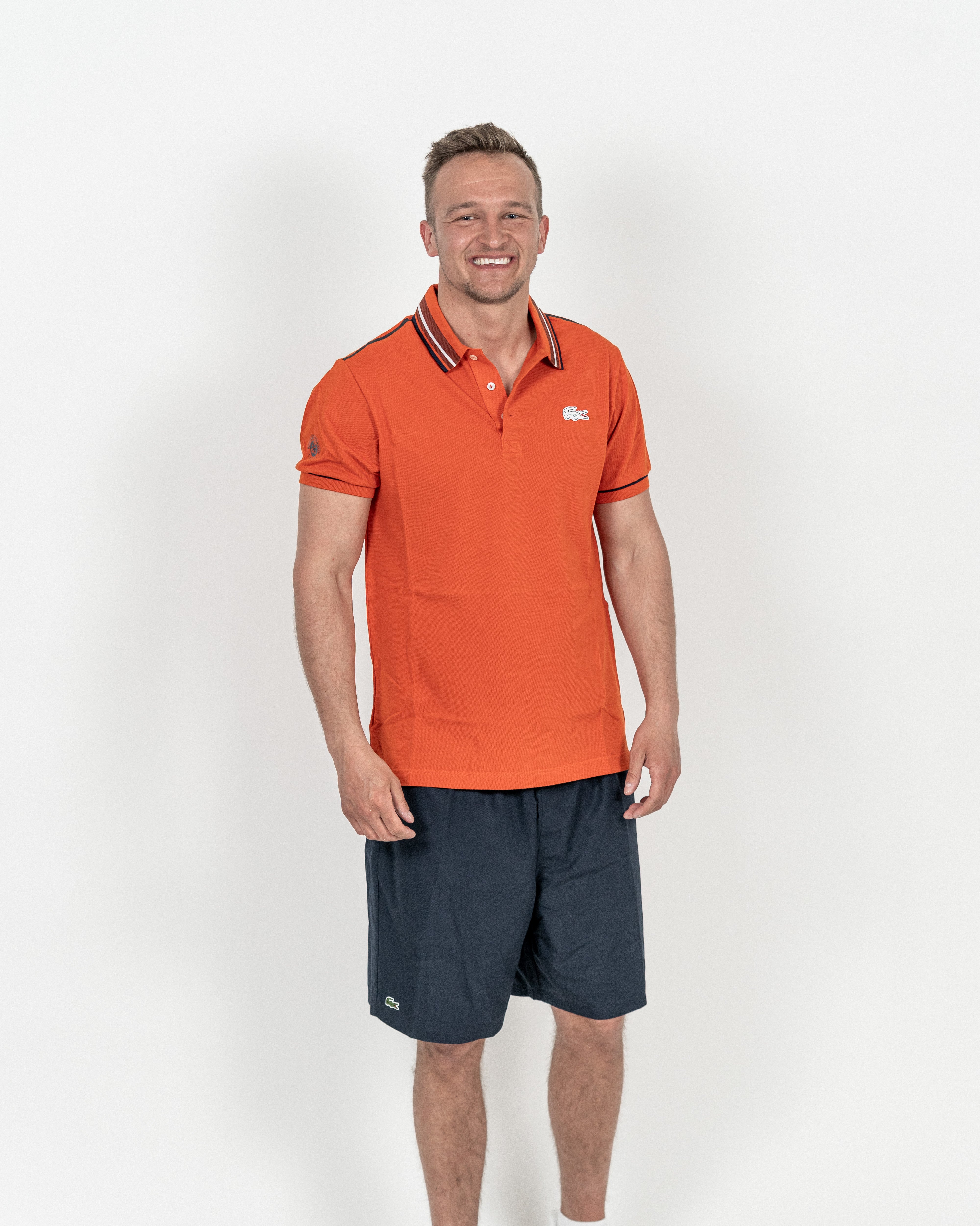 Lacoste Herre Roland Garros Polo Orange