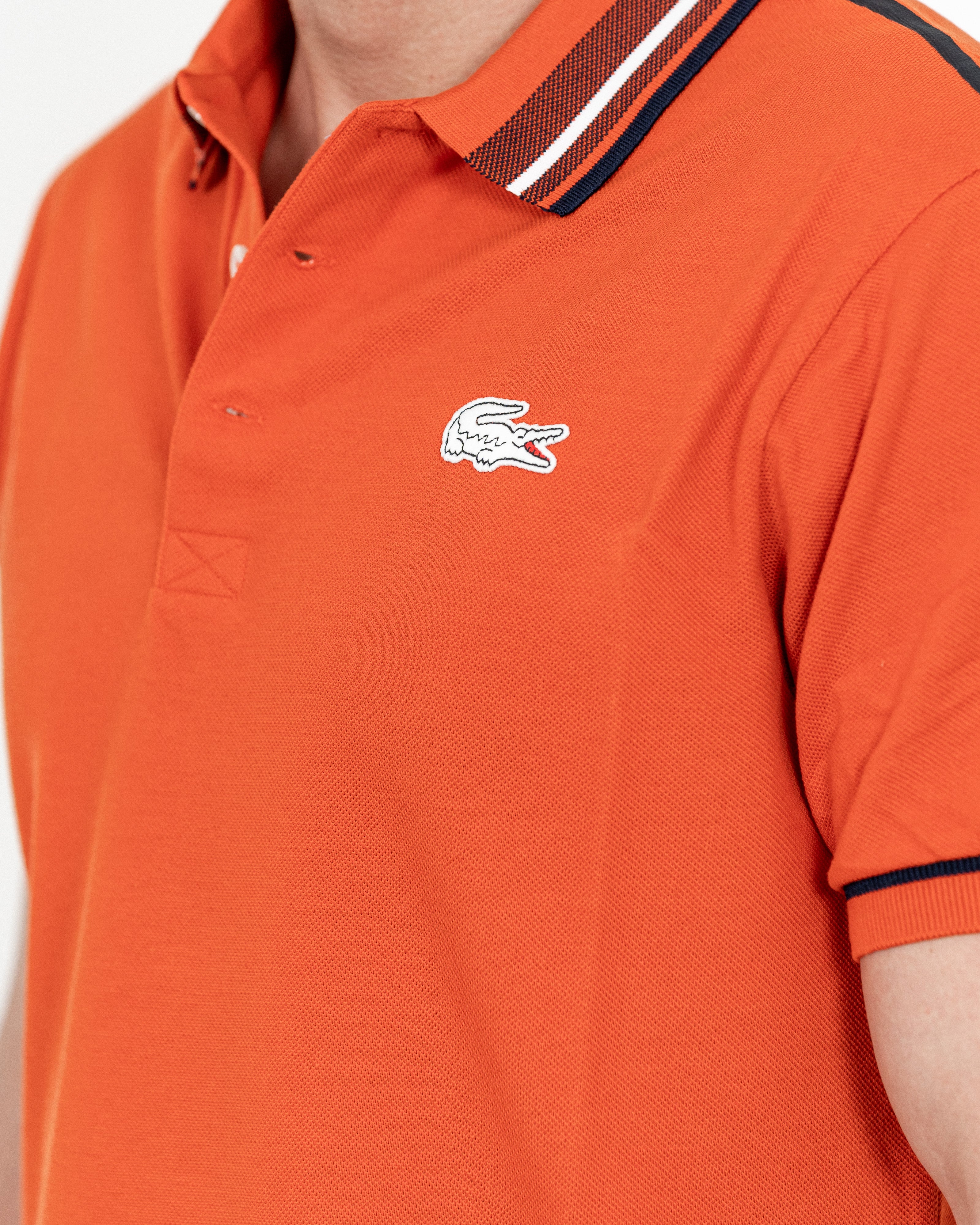 Lacoste Herre Roland Garros Polo Orange