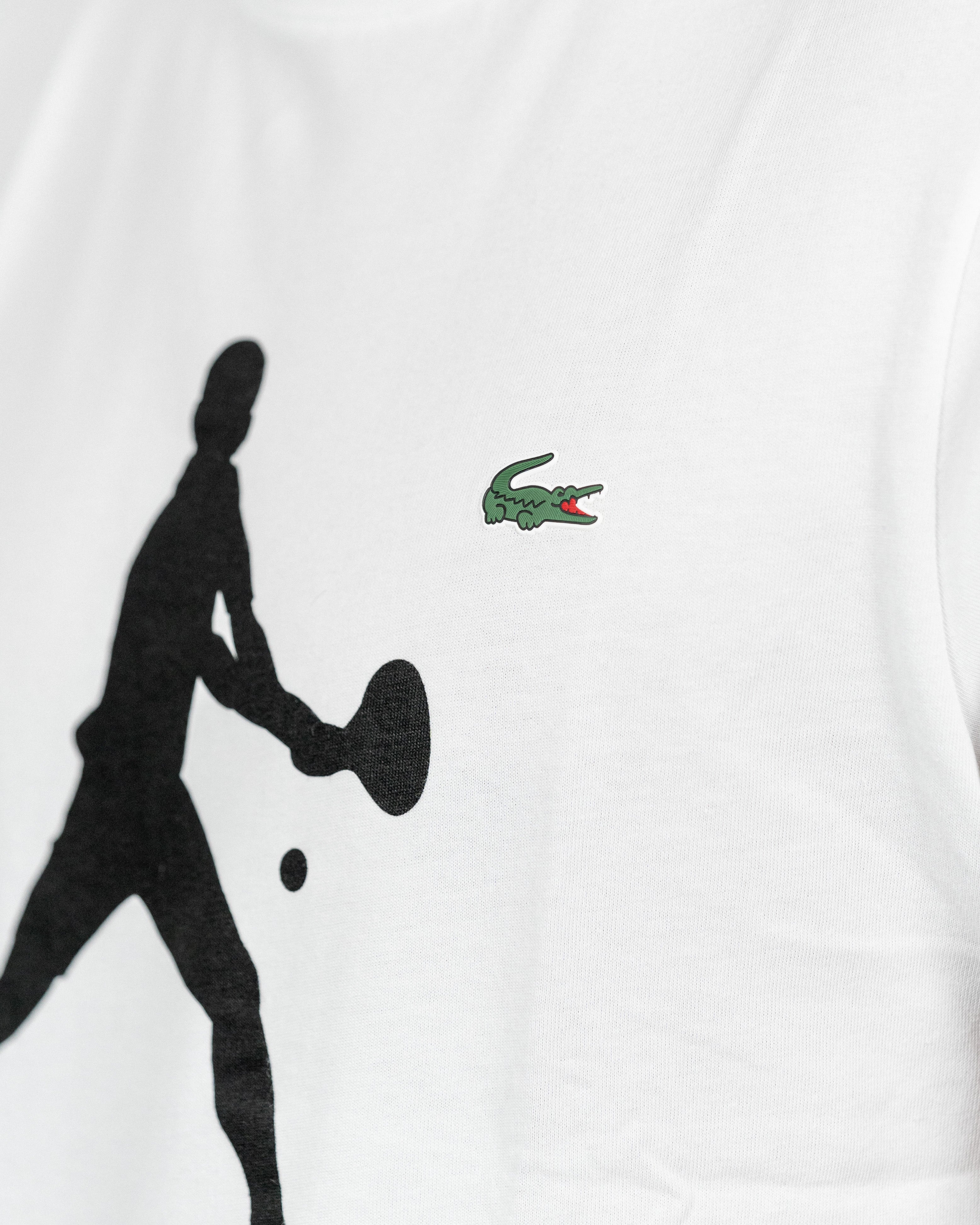 Lacoste Herre Novak Djokovic T-shirt Hvid
