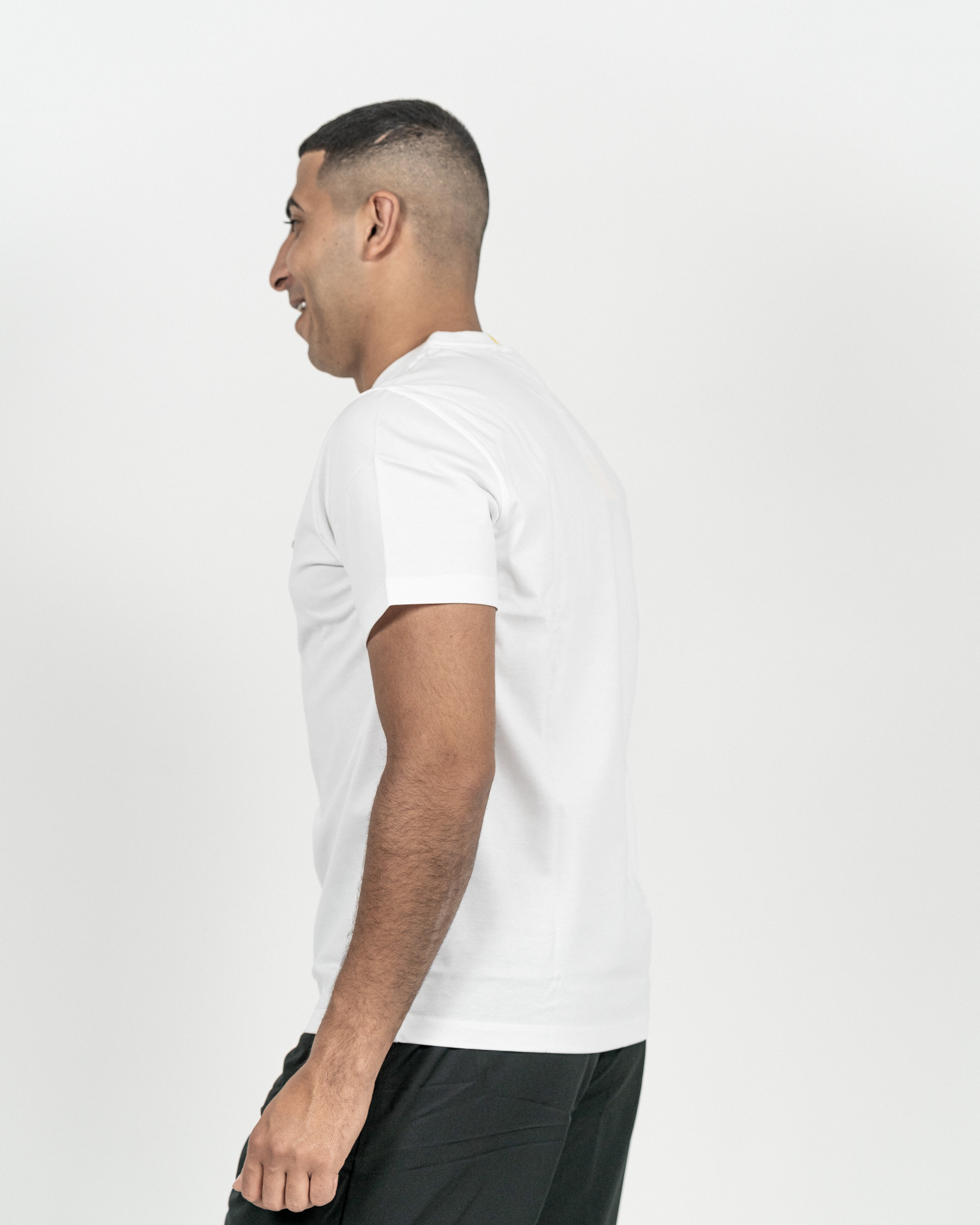 Lacoste Herre T-shirt Hvid/Leopard Logo