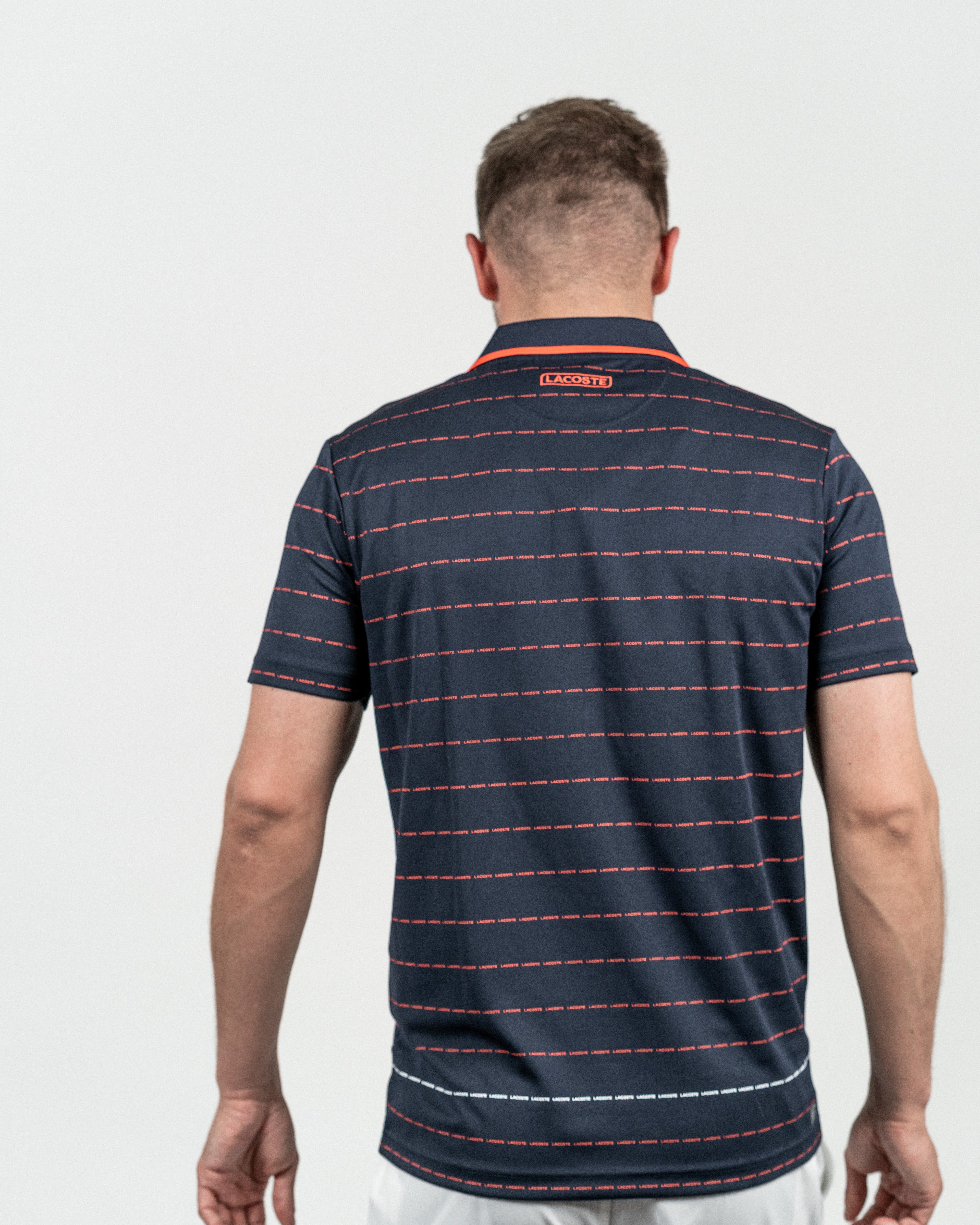 Lacoste Herre Polo Marine/Rød