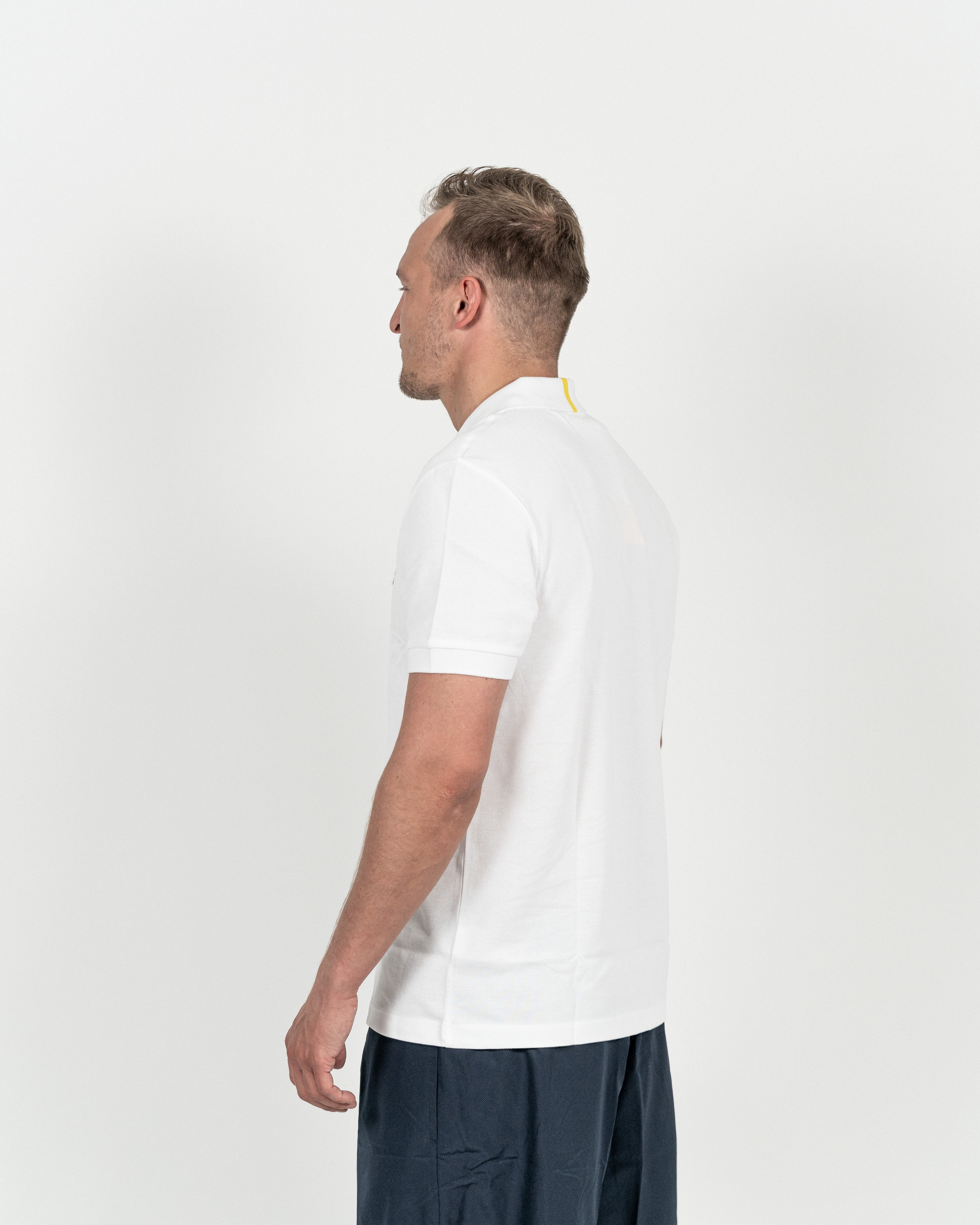 Lacoste Herre Polo Hvid m/Leopard