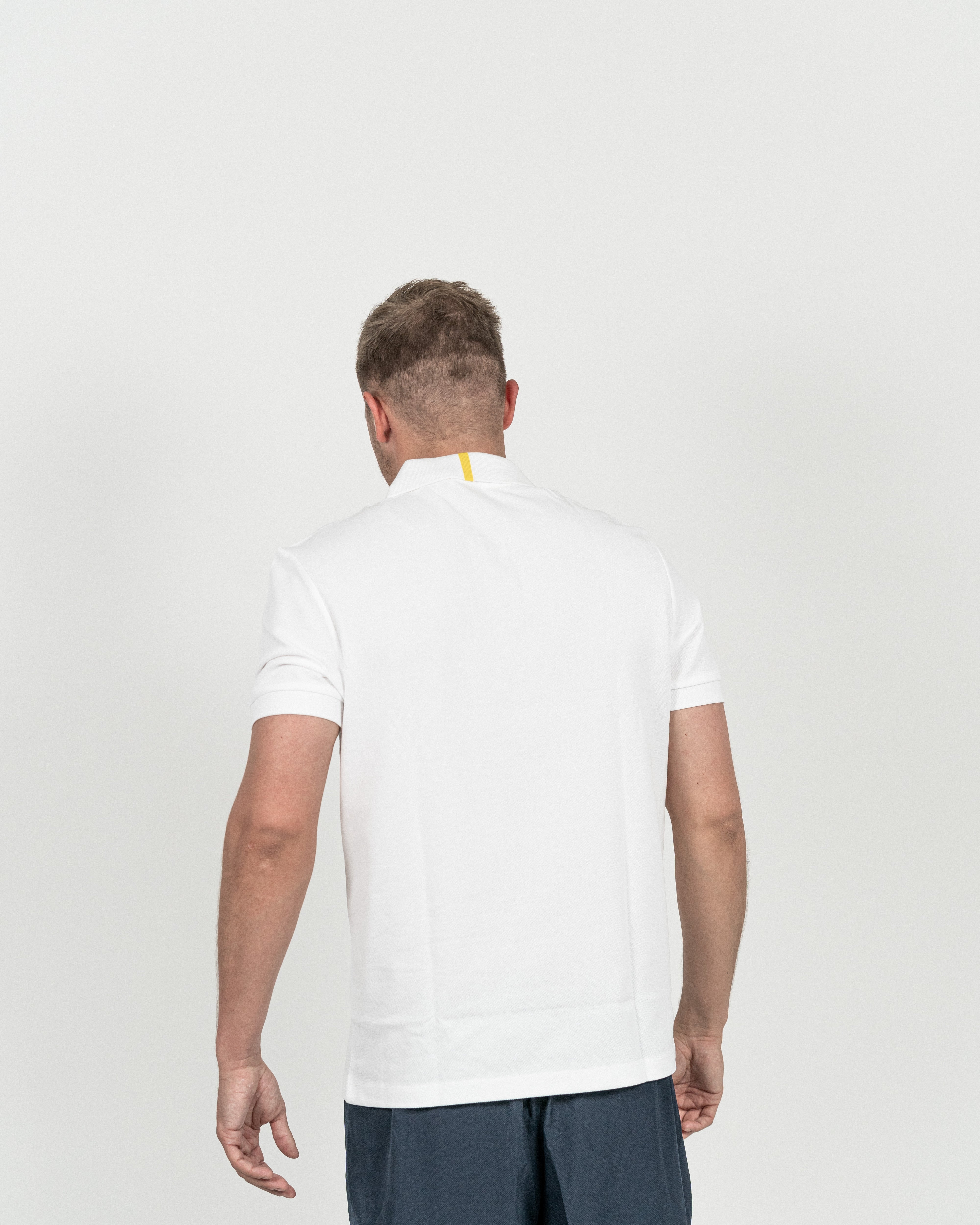 Lacoste Herre Polo Hvid m/Leopard