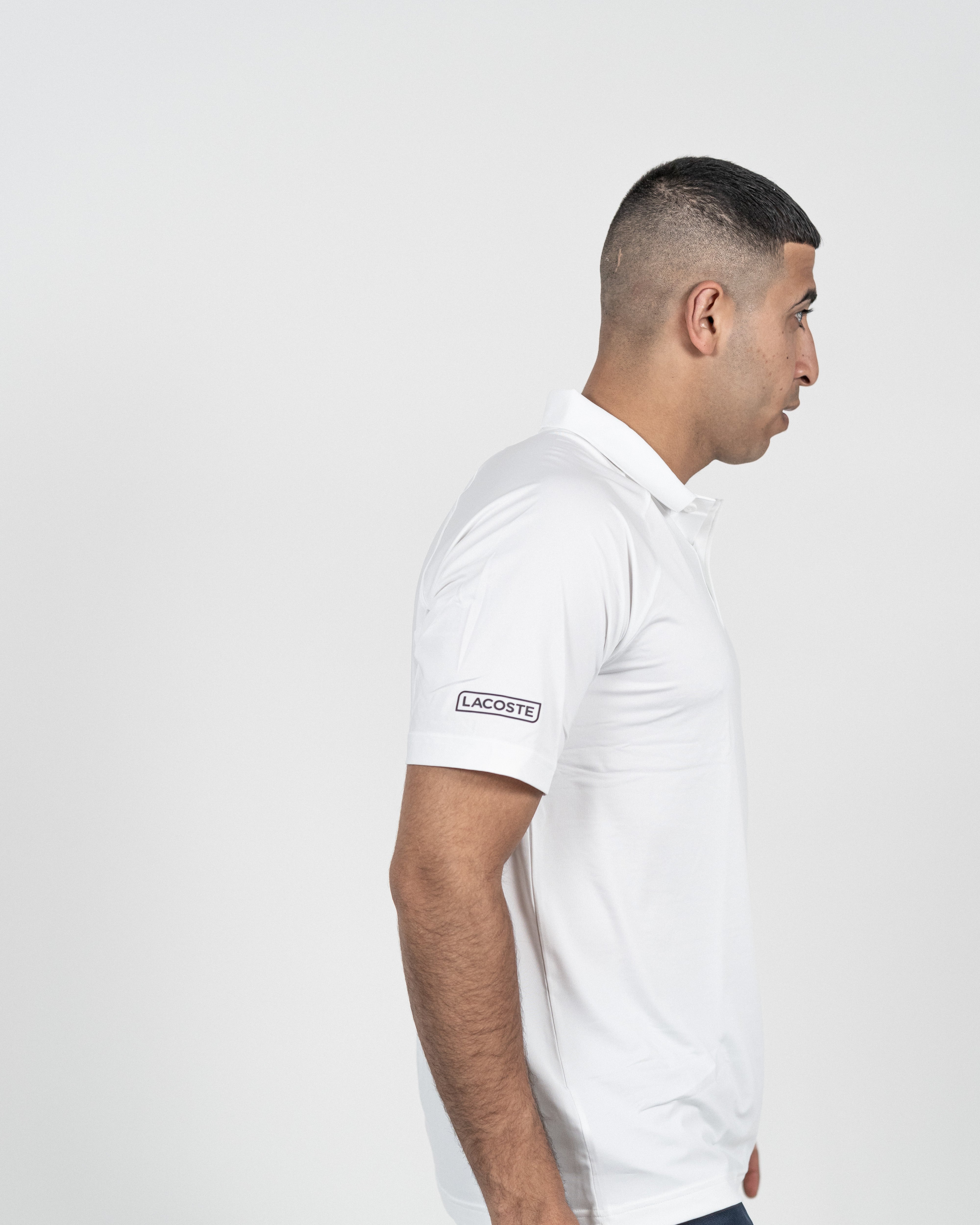 Lacoste Herre Novak Djokovic Tennis Polo Hvid