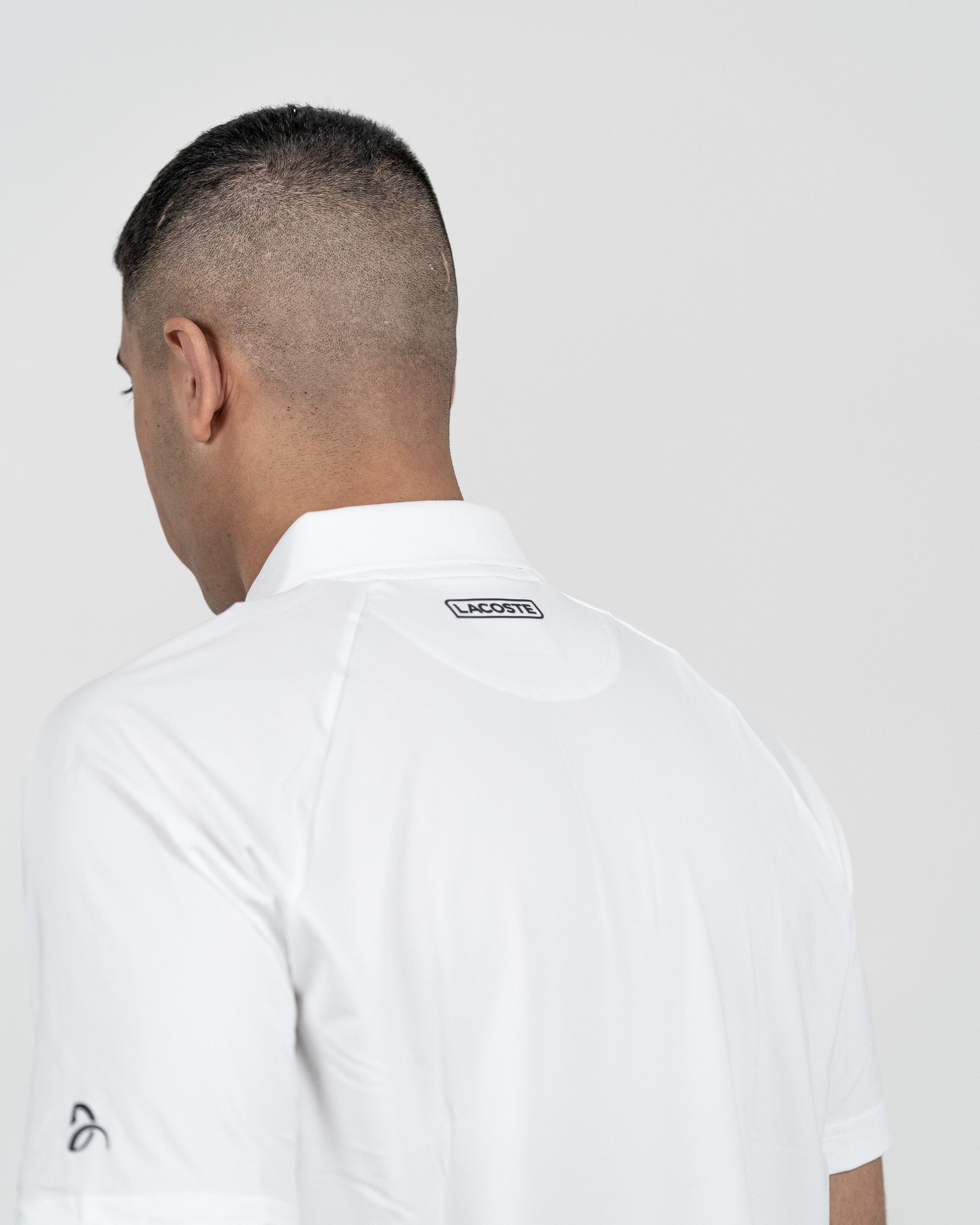 Lacoste Herre Novak Djokovic Tennis Polo Hvid