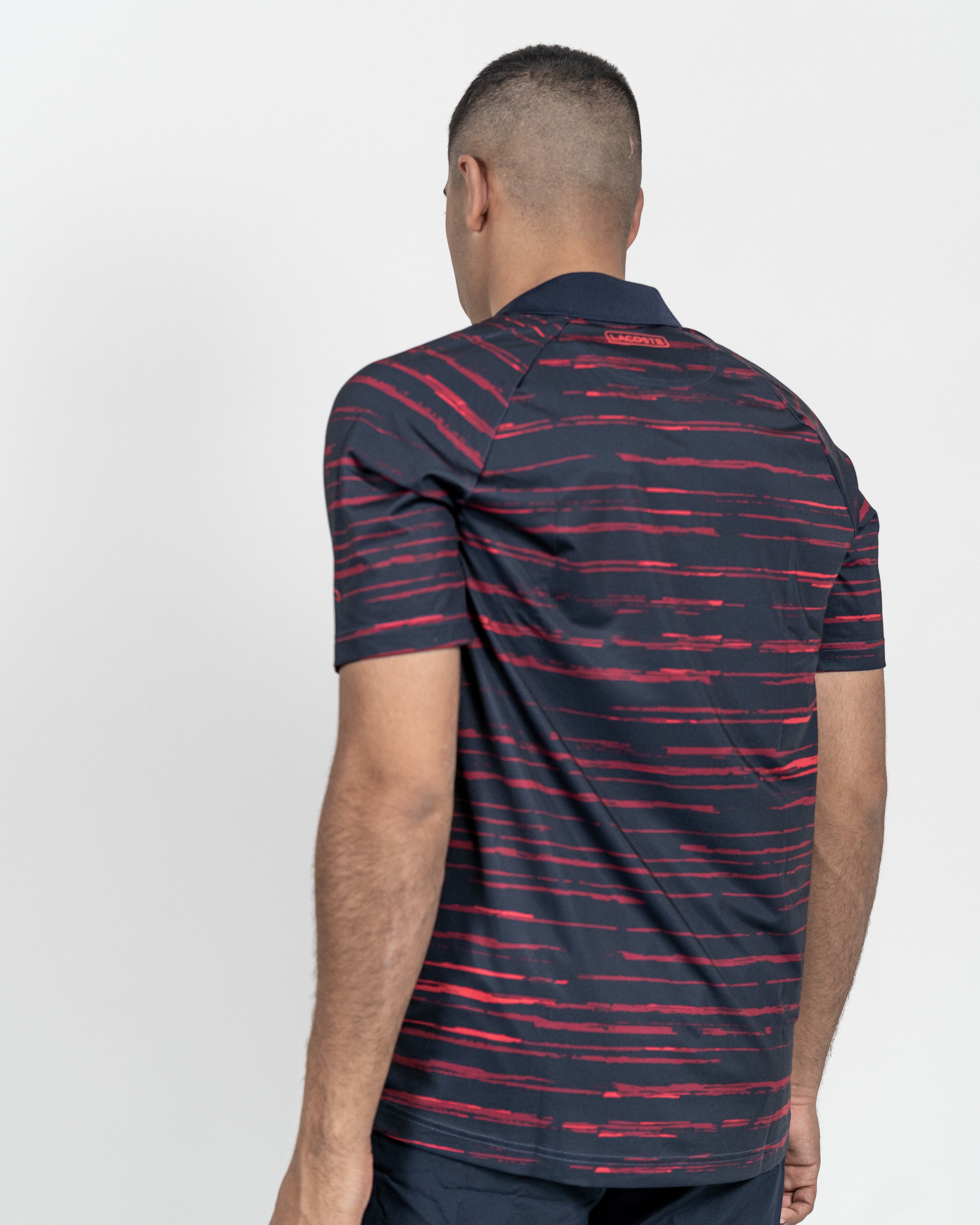 Lacoste Novak Djokovic Tennis Polo Navy/Rød