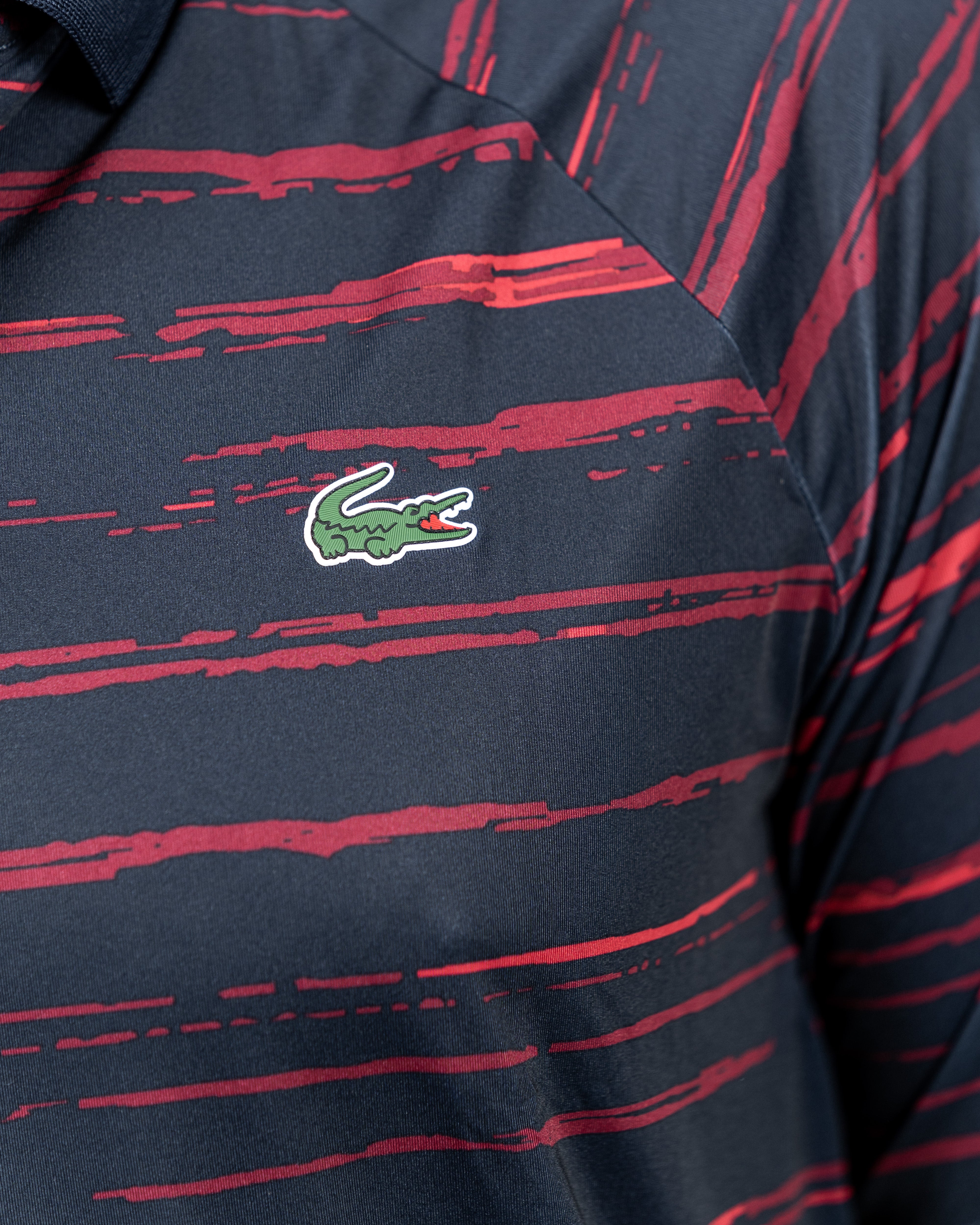 Lacoste Novak Djokovic Tennis Polo Navy/Rød