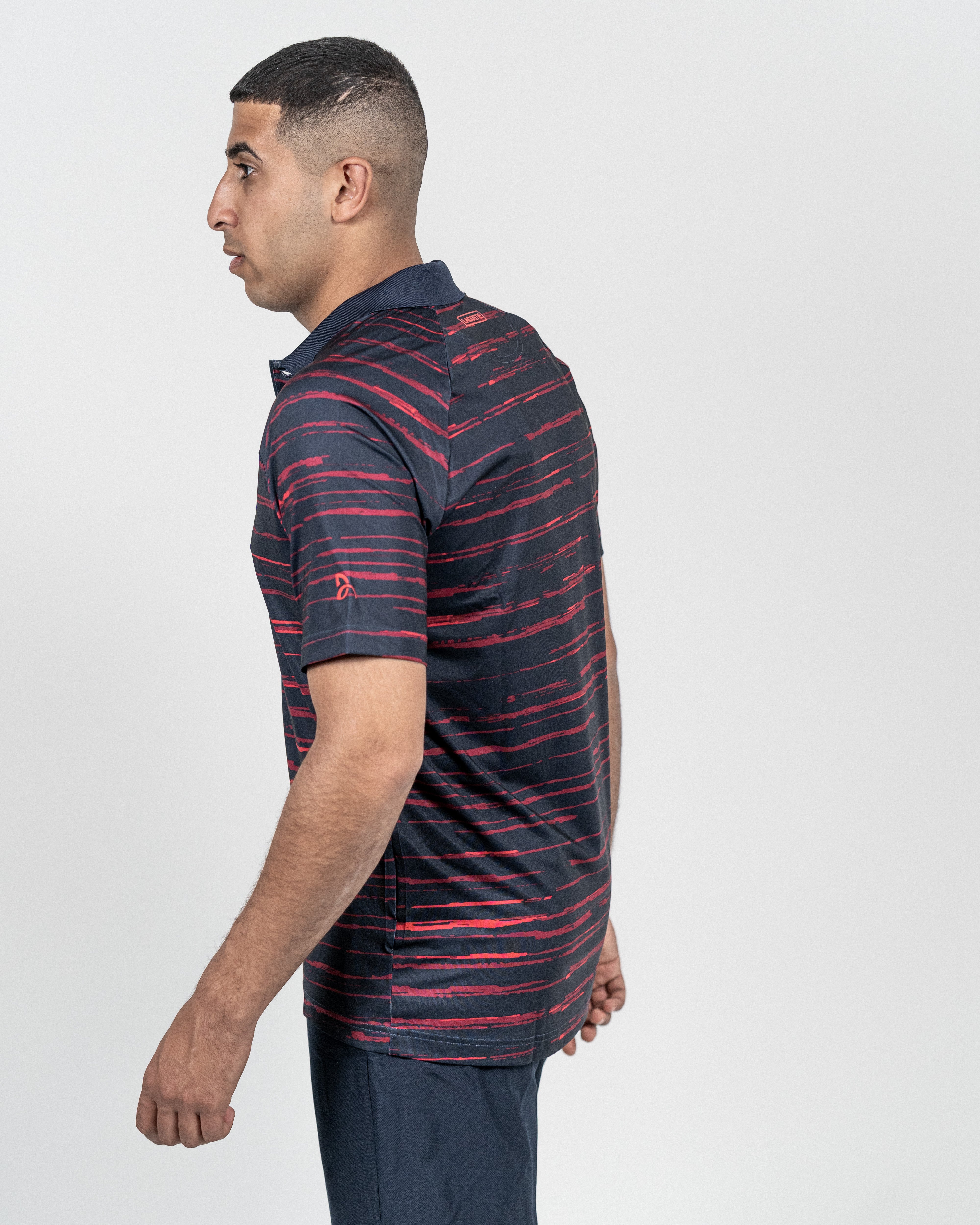 Lacoste Novak Djokovic Tennis Polo Navy/Rød
