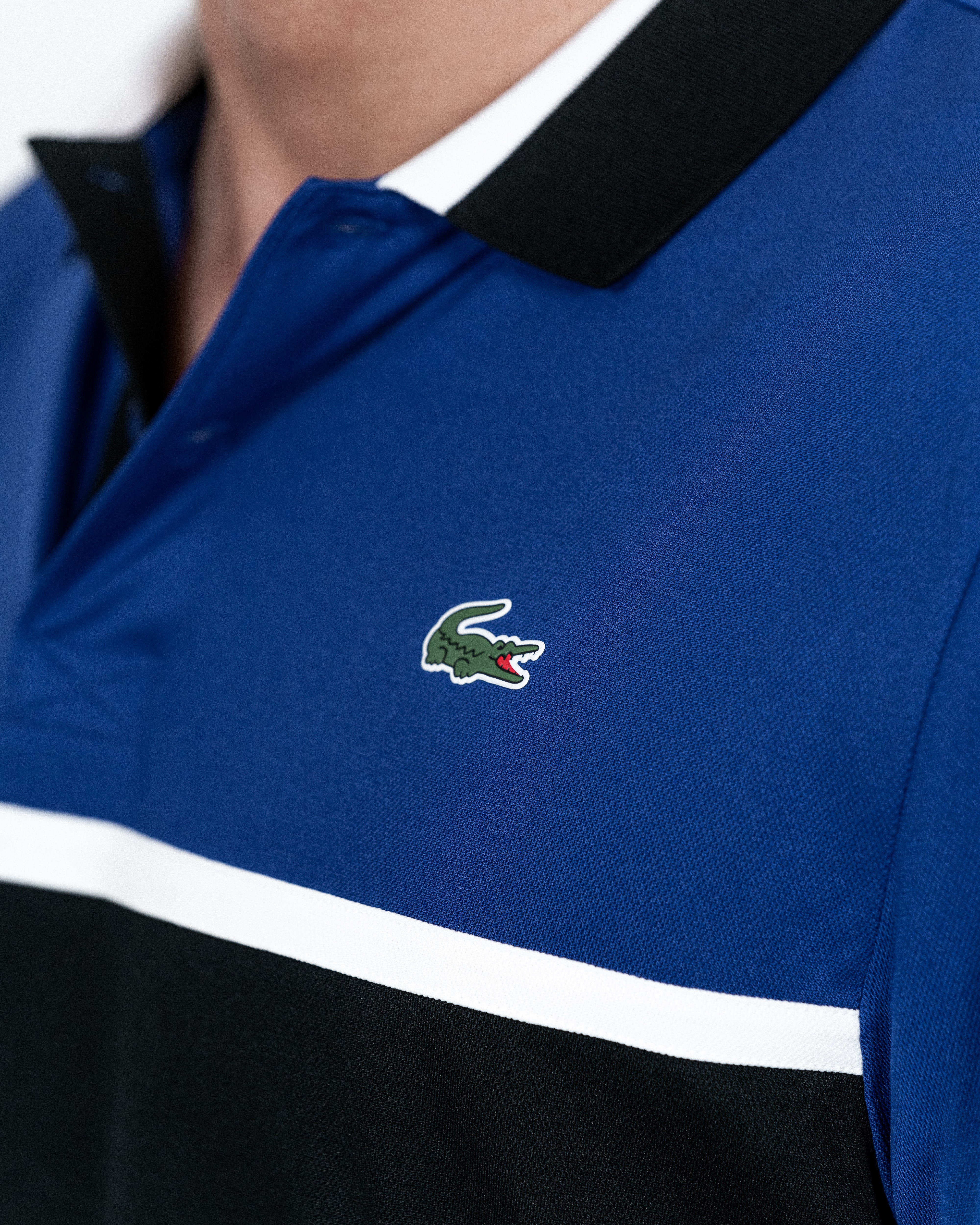 Lacoste Herre Sport Polo Sort / Blå