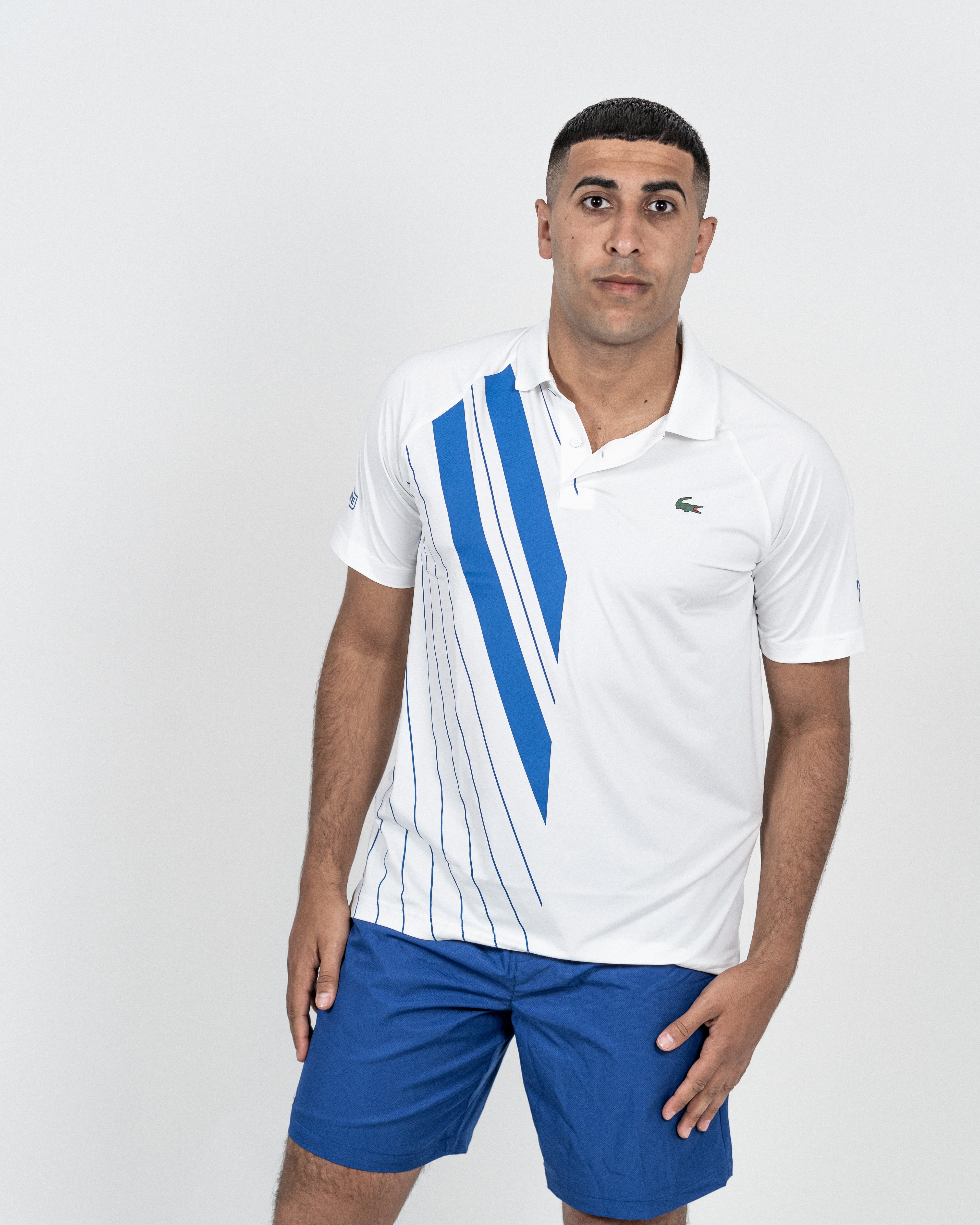 Lacoste Herre Polo Hvid/Blå
