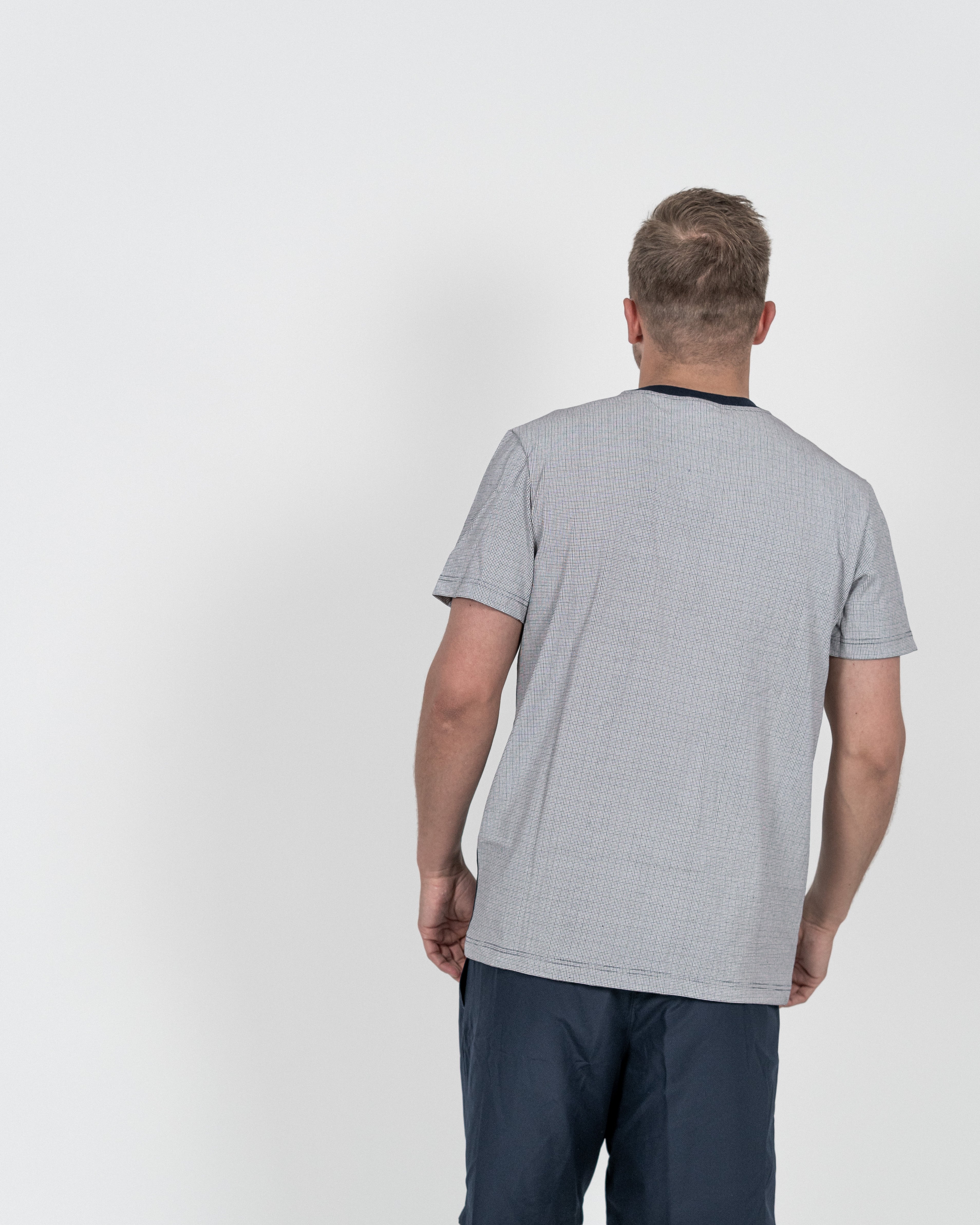 Lacoste Herre T-shirt "Rene Lacoste" Roland Garros Grå Navy