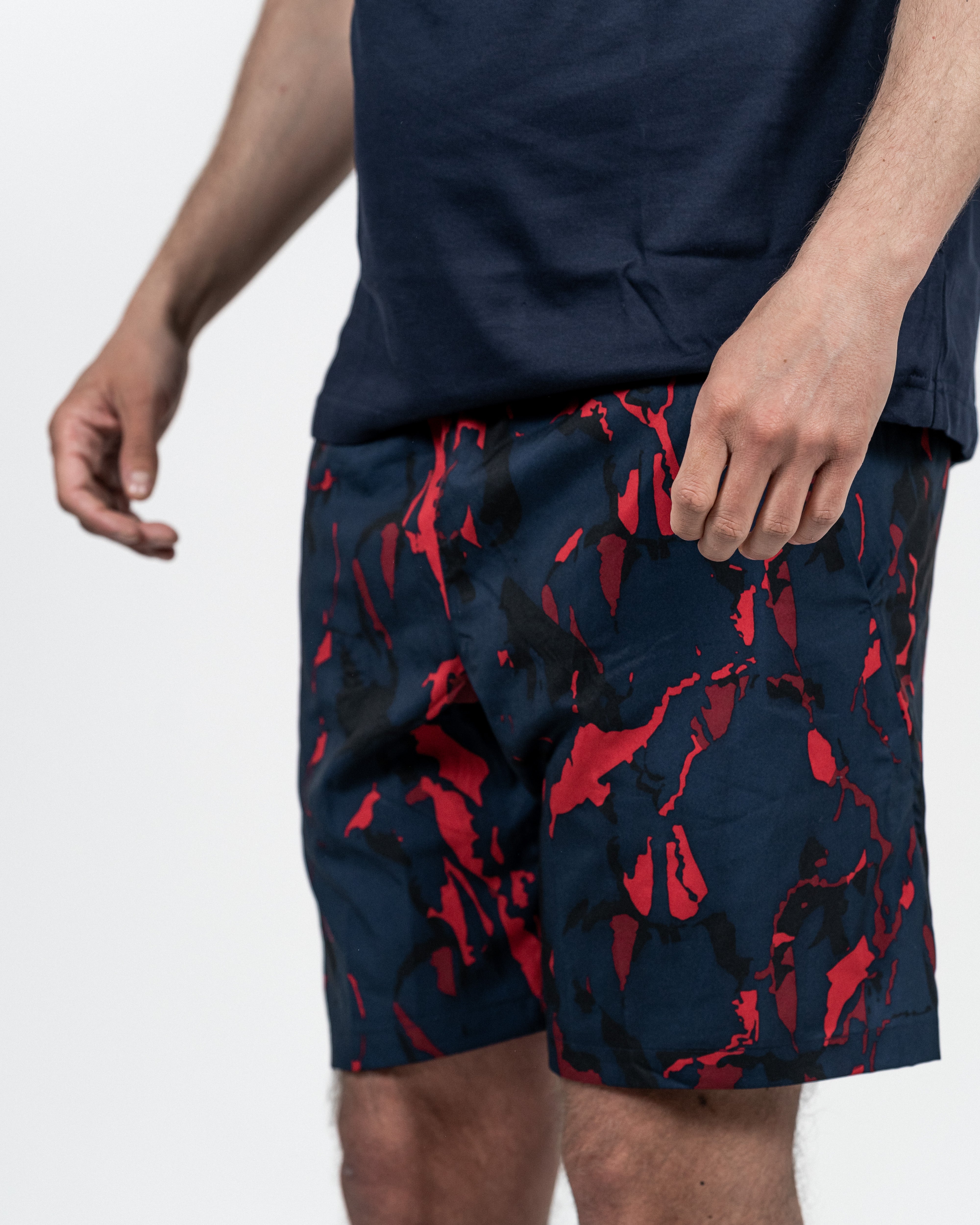 Lacoste Novak Djokovic Tennis Shorts Marine/Rød