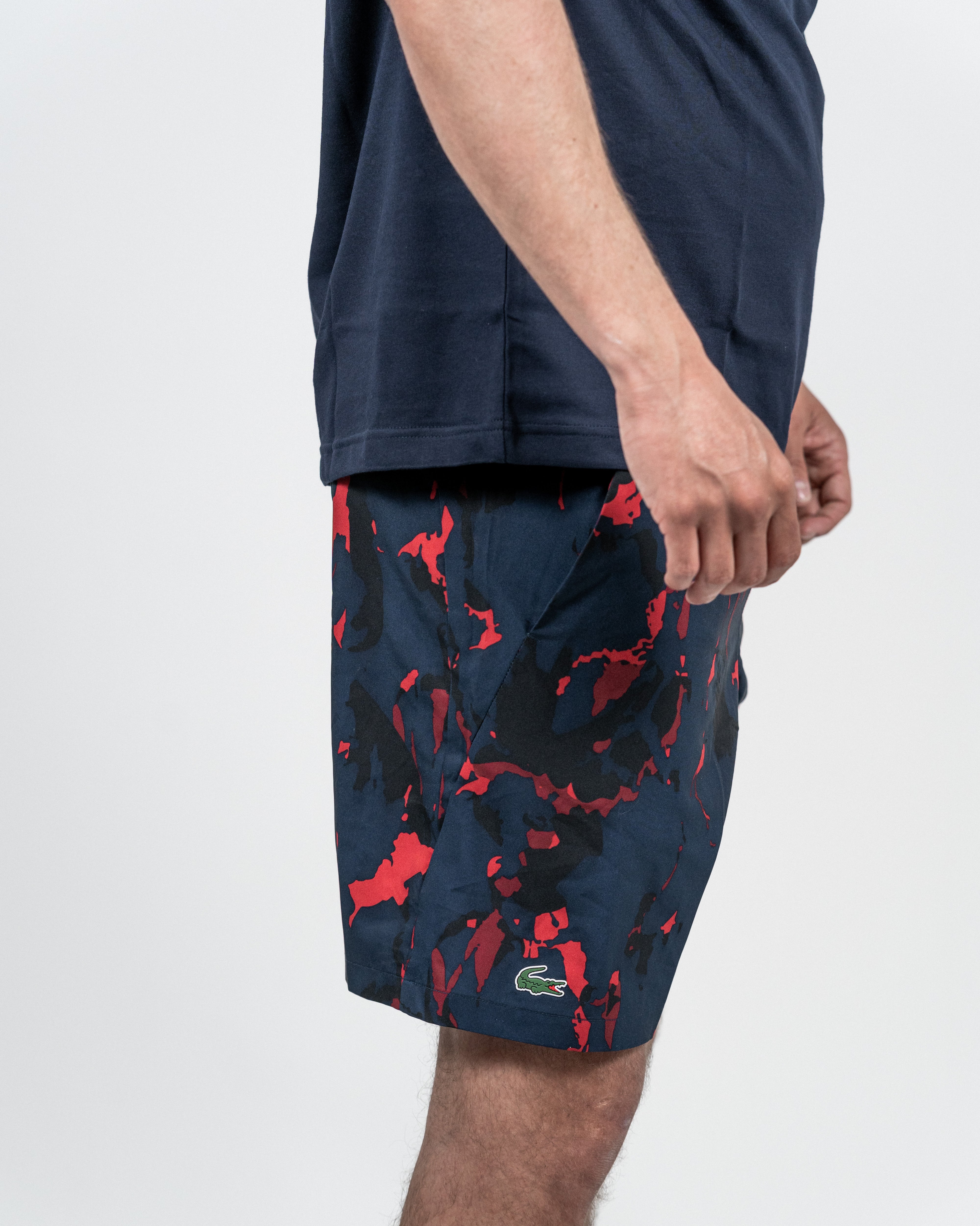 Lacoste Novak Djokovic Tennis Shorts Marine/Rød