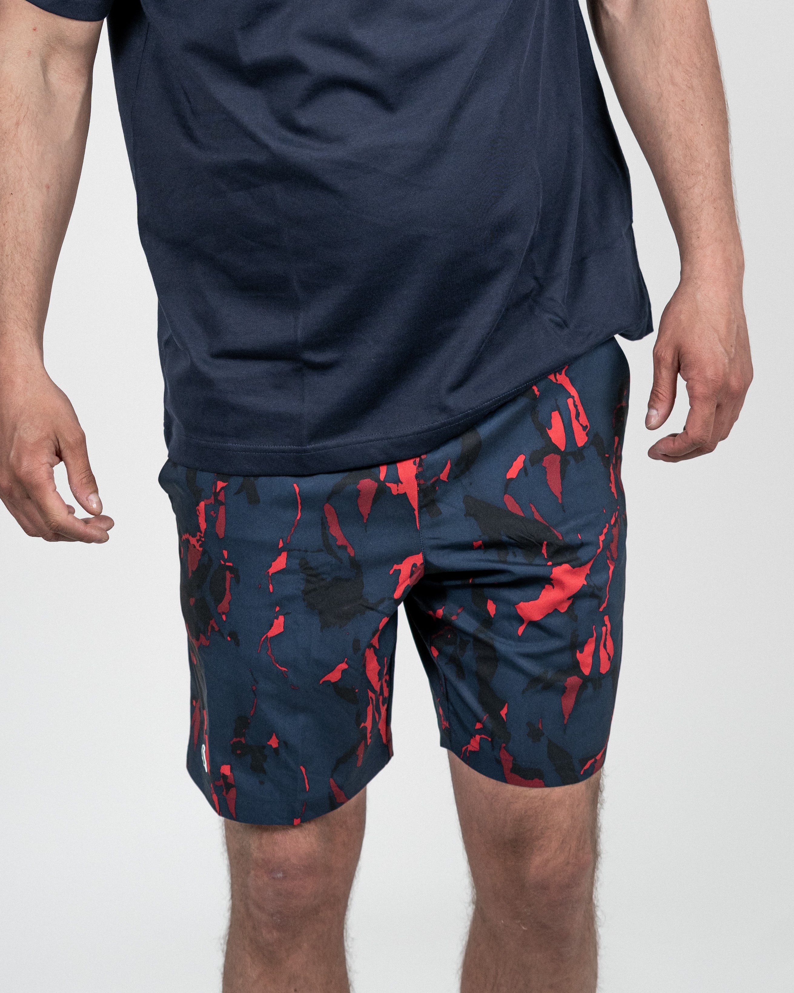 Lacoste Novak Djokovic Tennis Shorts Marine/Rød