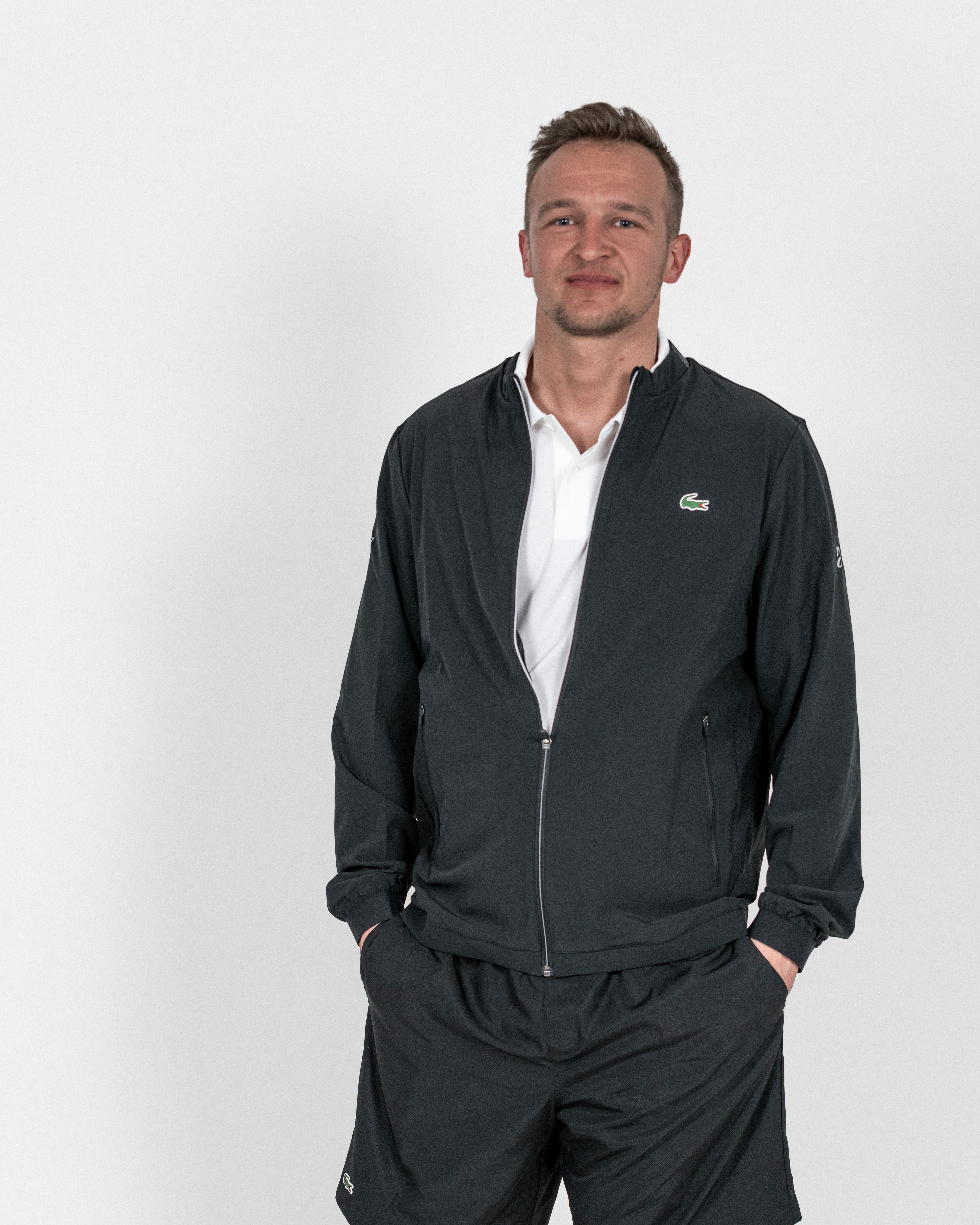 Lacoste Herre Novak Djokovic Jakke Sort