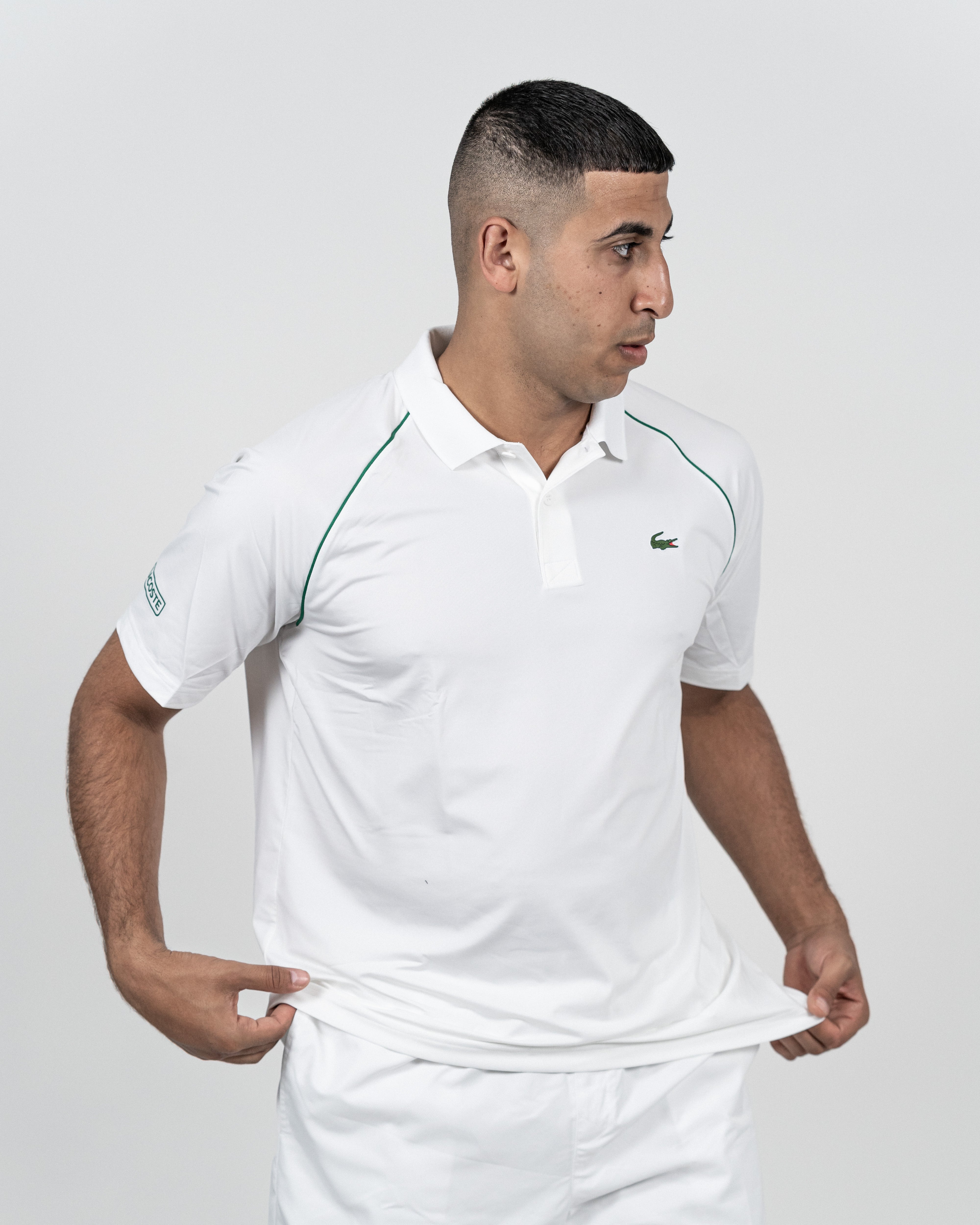 Lacoste Herre Polo - Novak Djokovic Hvid