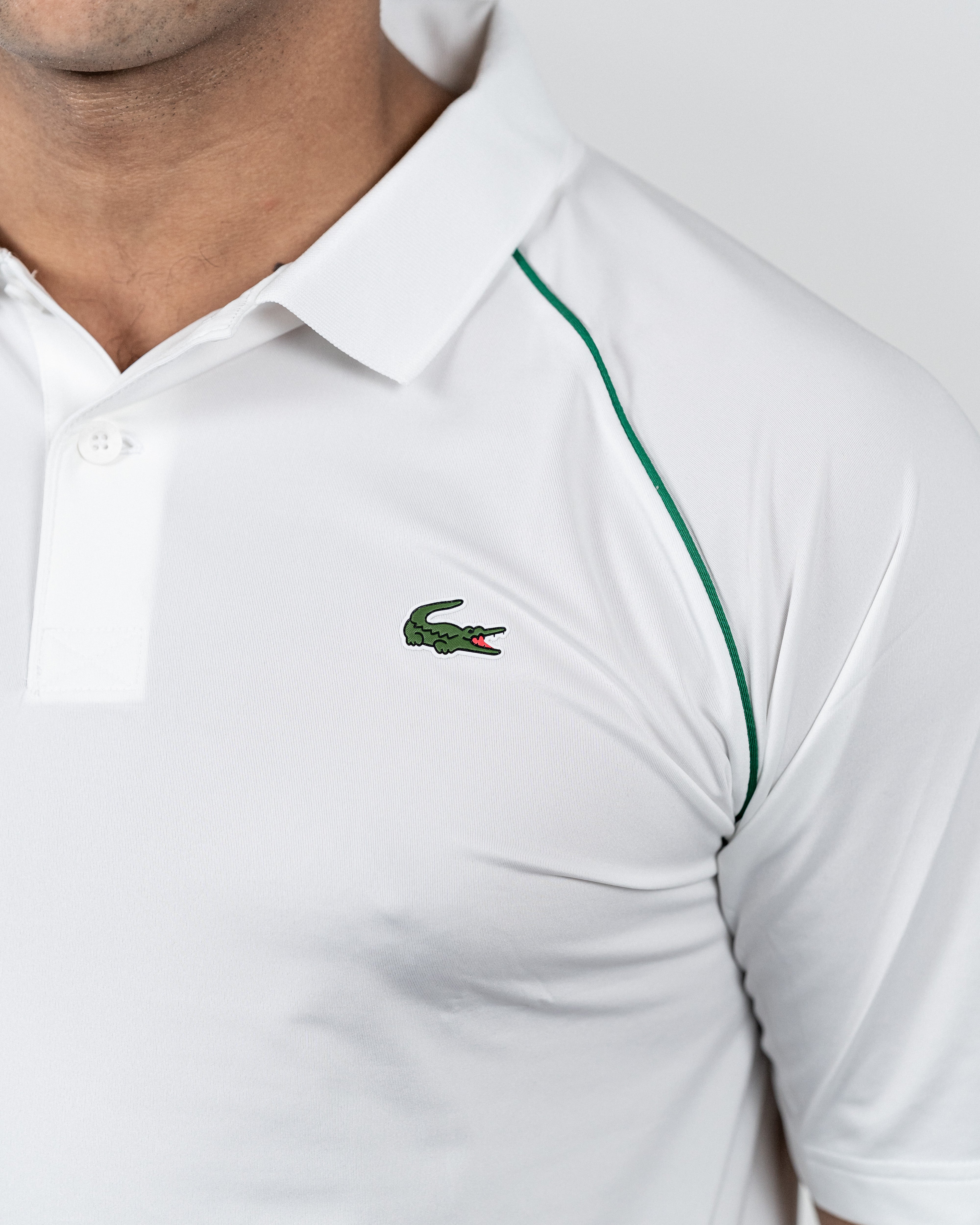 Lacoste Herre Polo - Novak Djokovic Hvid