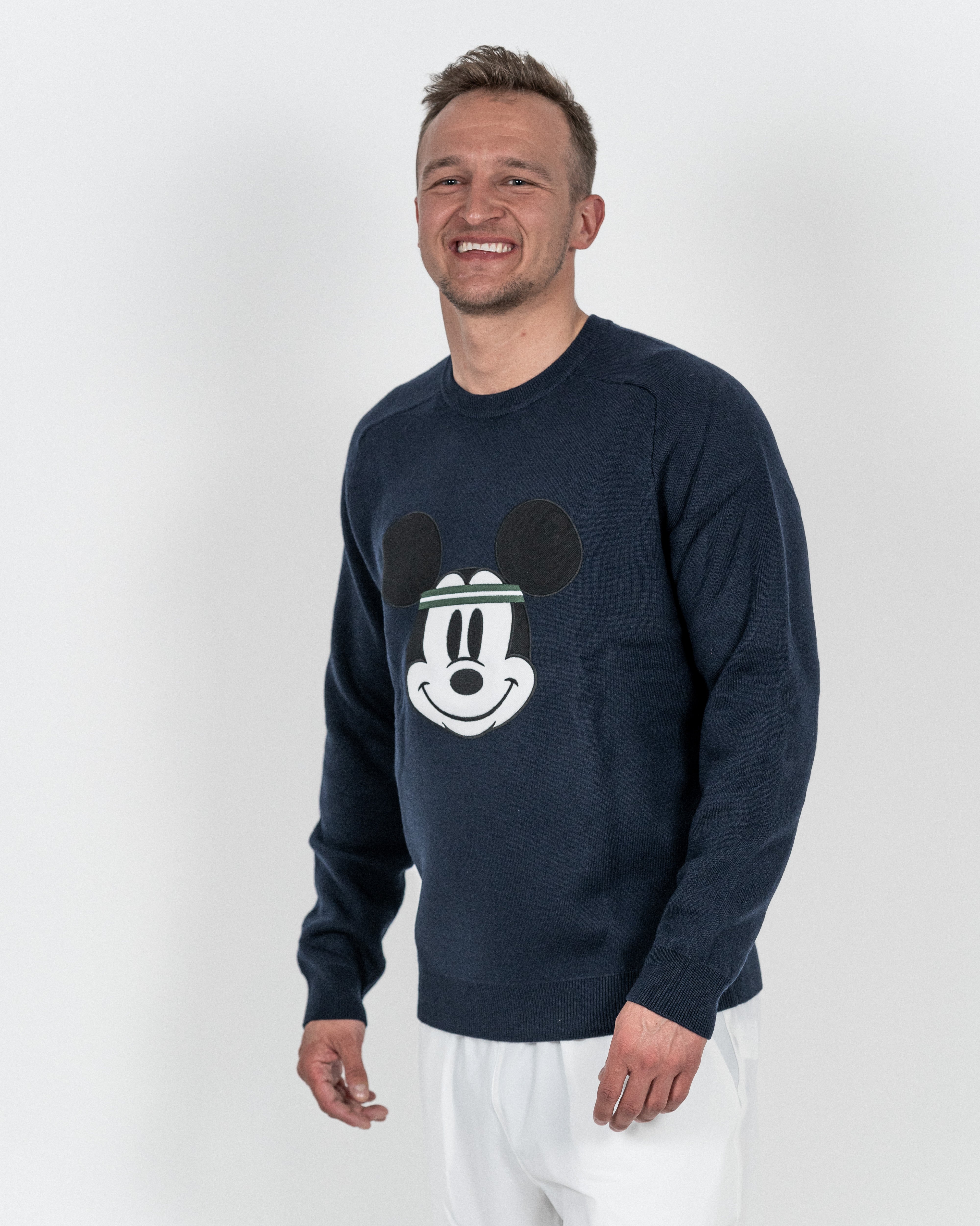 Lacoste Herre Mickey Mouse Sweatshirt Mørkeblå