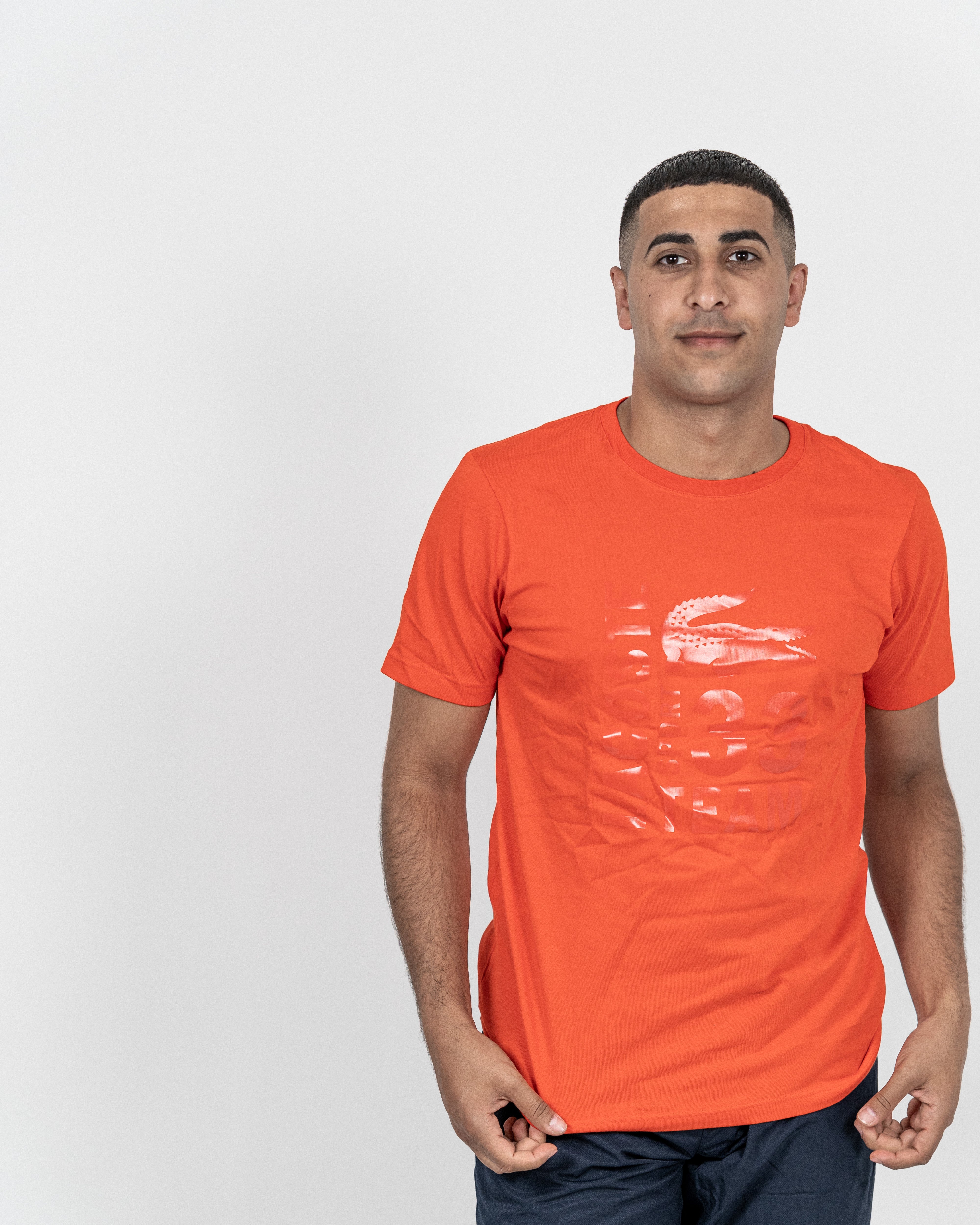 Lacoste Herre T-shirt Rød