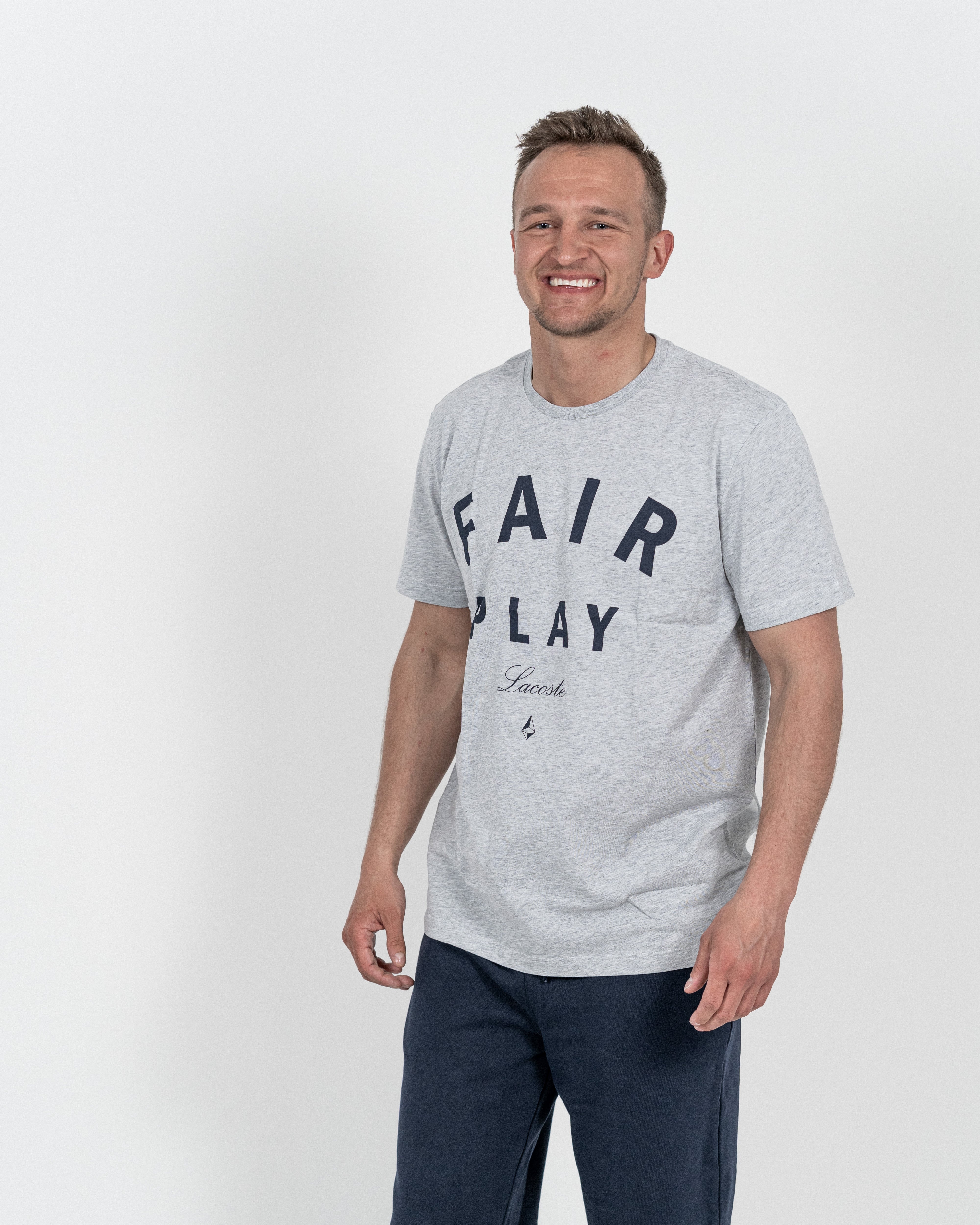 Lacoste Herre "Fair Play" T-shirt Grå