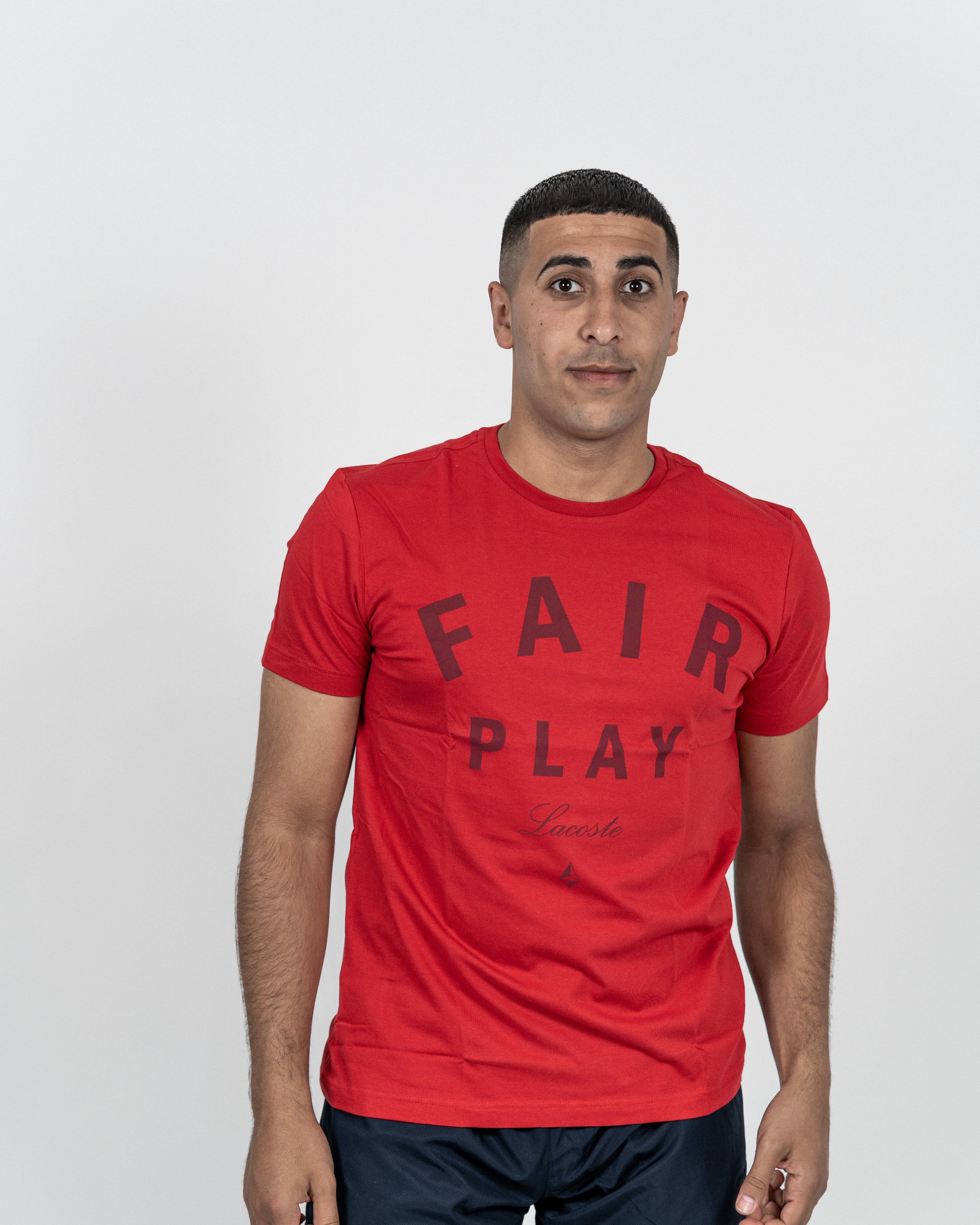 Lacoste Herre "Fair Play" T-shirt Rød