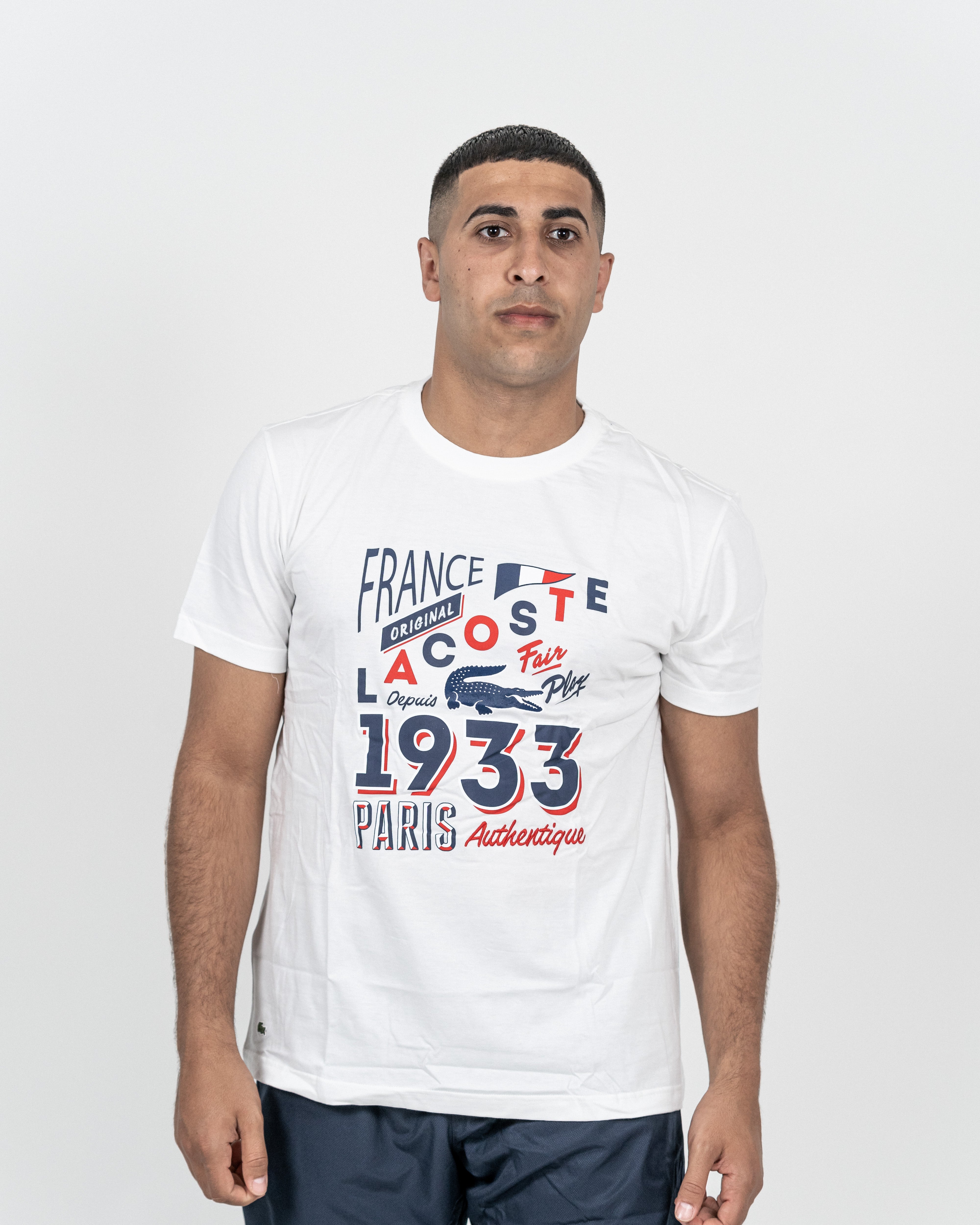 Lacoste Herre T-shirt Hvid