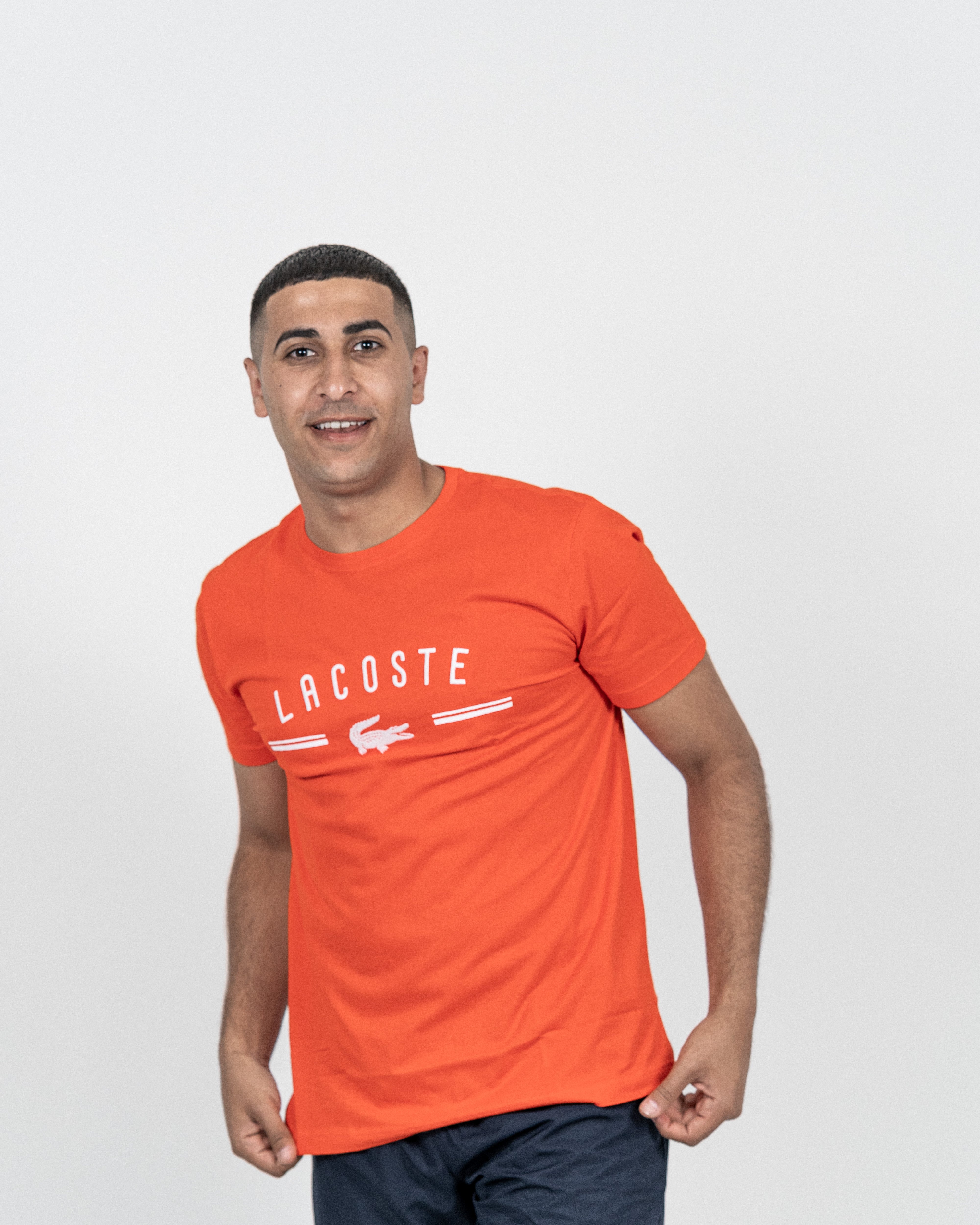Lacoste Herre T-shirt Rød