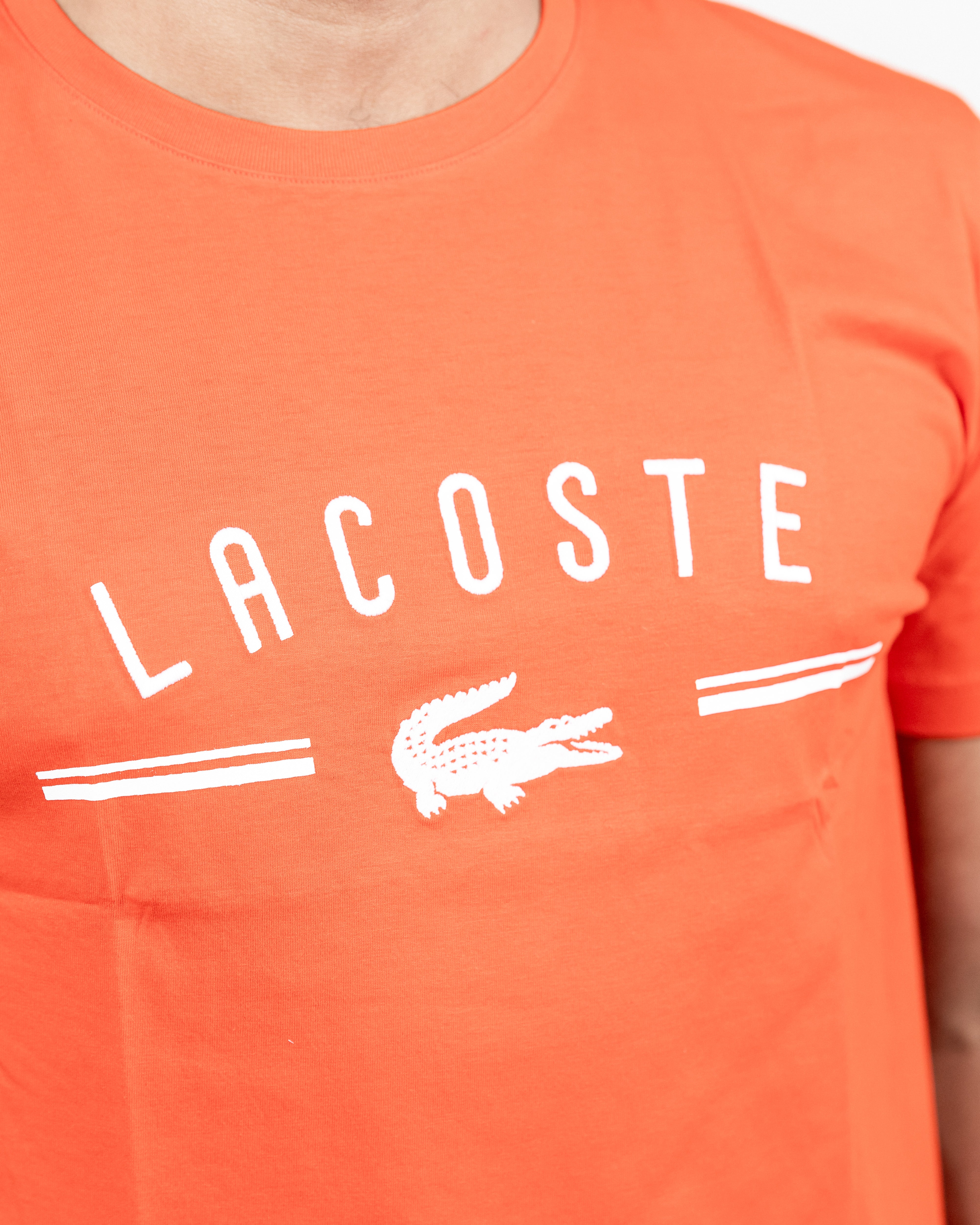 Lacoste Herre T-shirt Rød