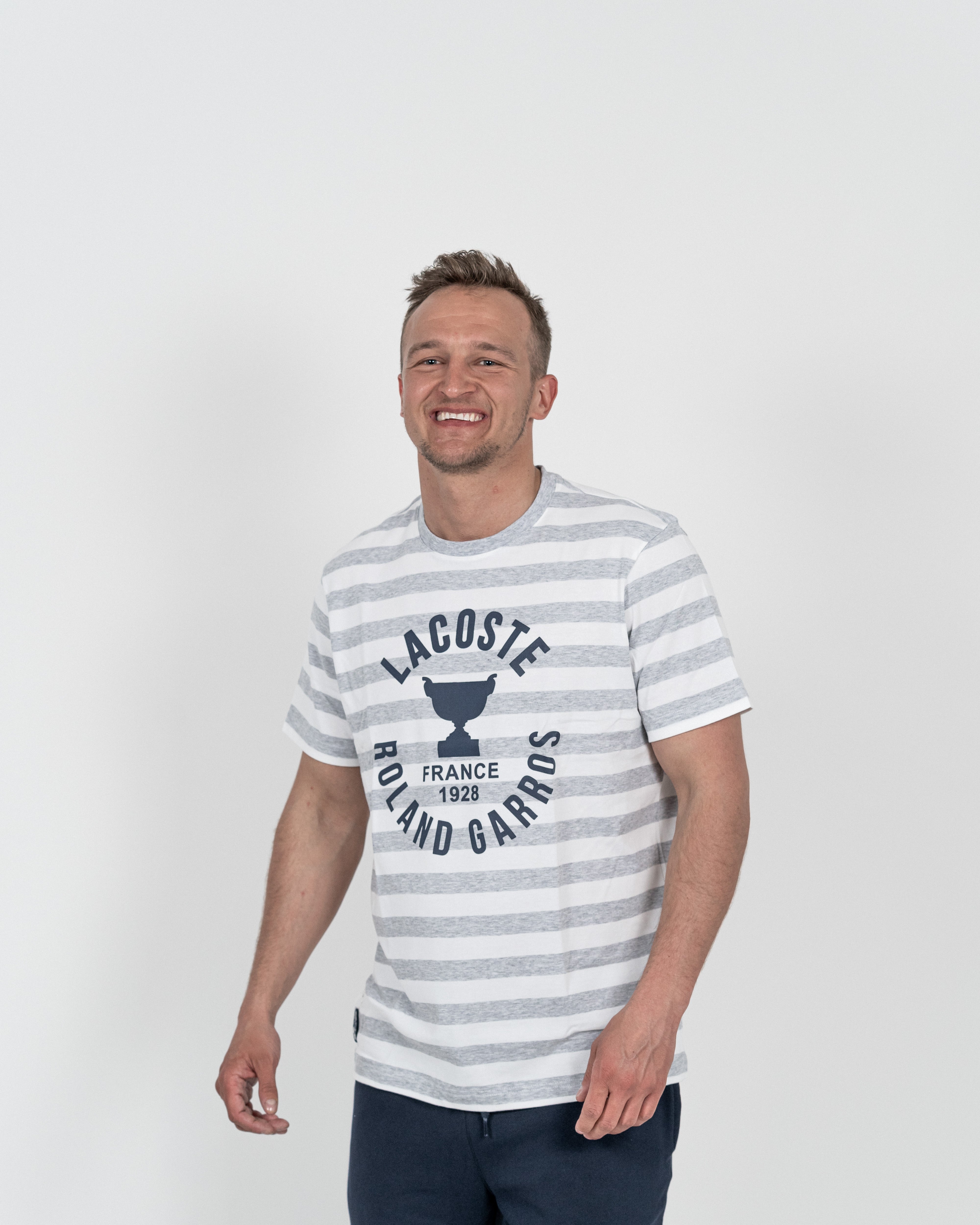 Lacoste Herre T-shirt Stribet