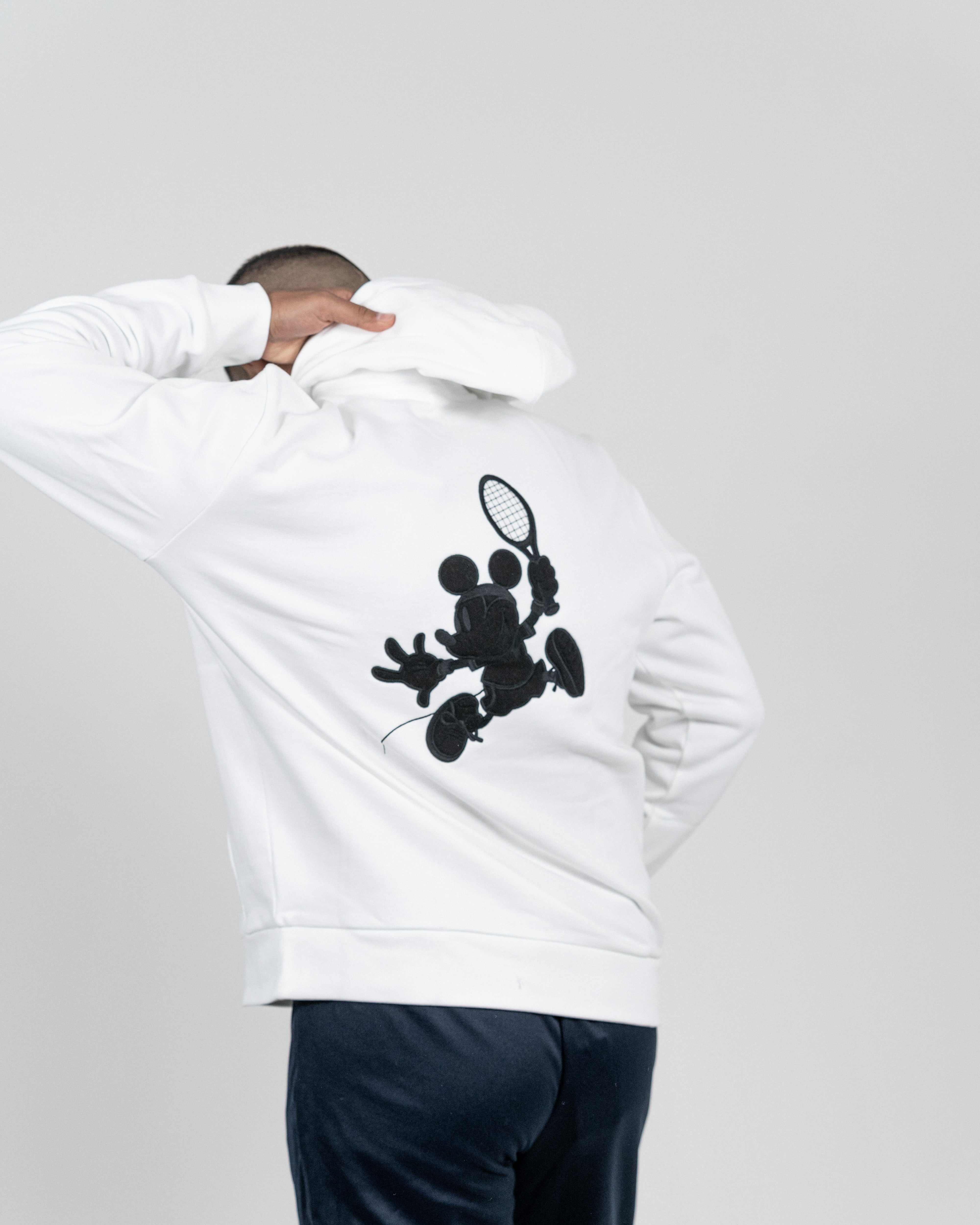 Lacoste Unisex Mickey Mouse Sweatshirt Hvid