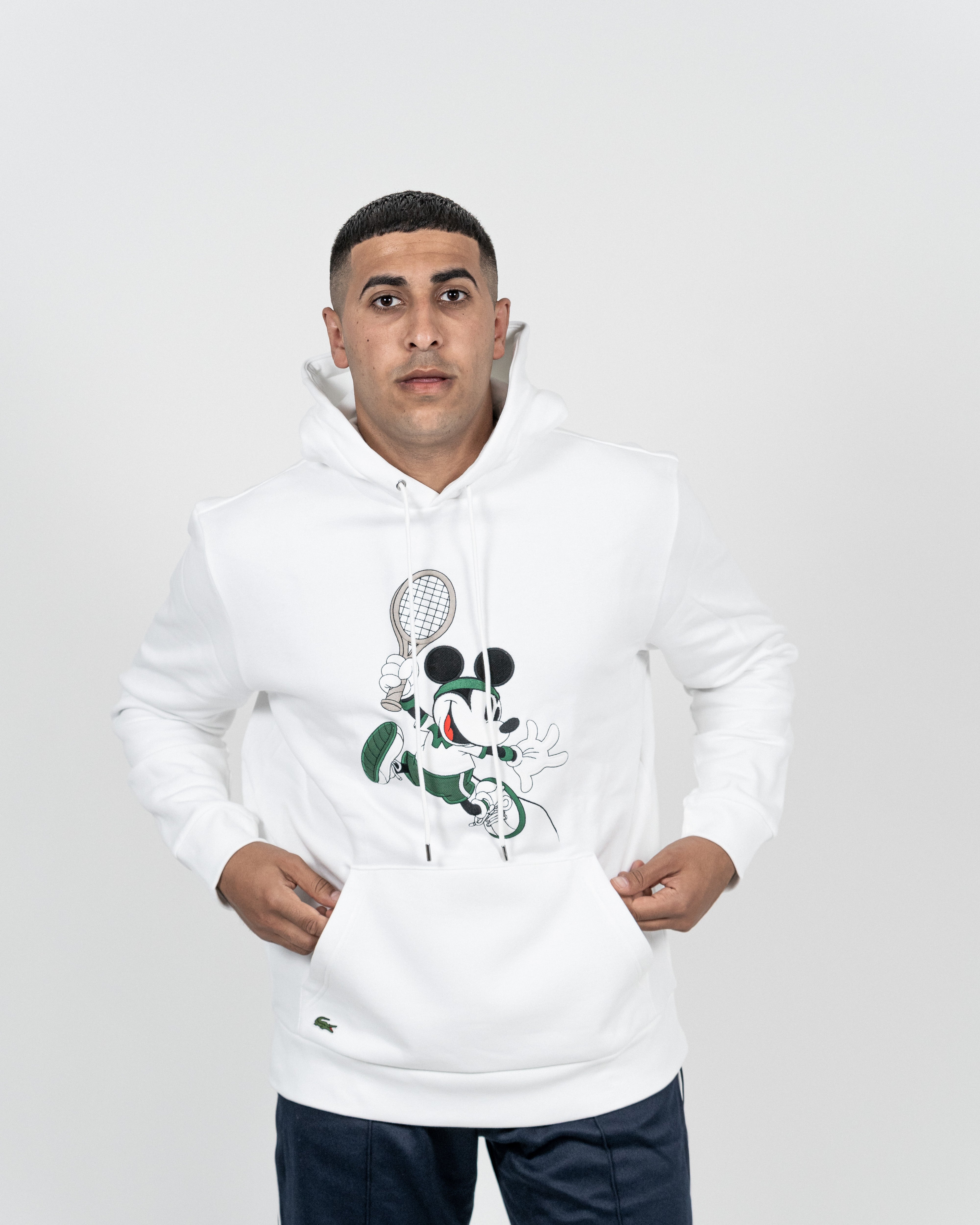 Lacoste Unisex Mickey Mouse Sweatshirt Hvid